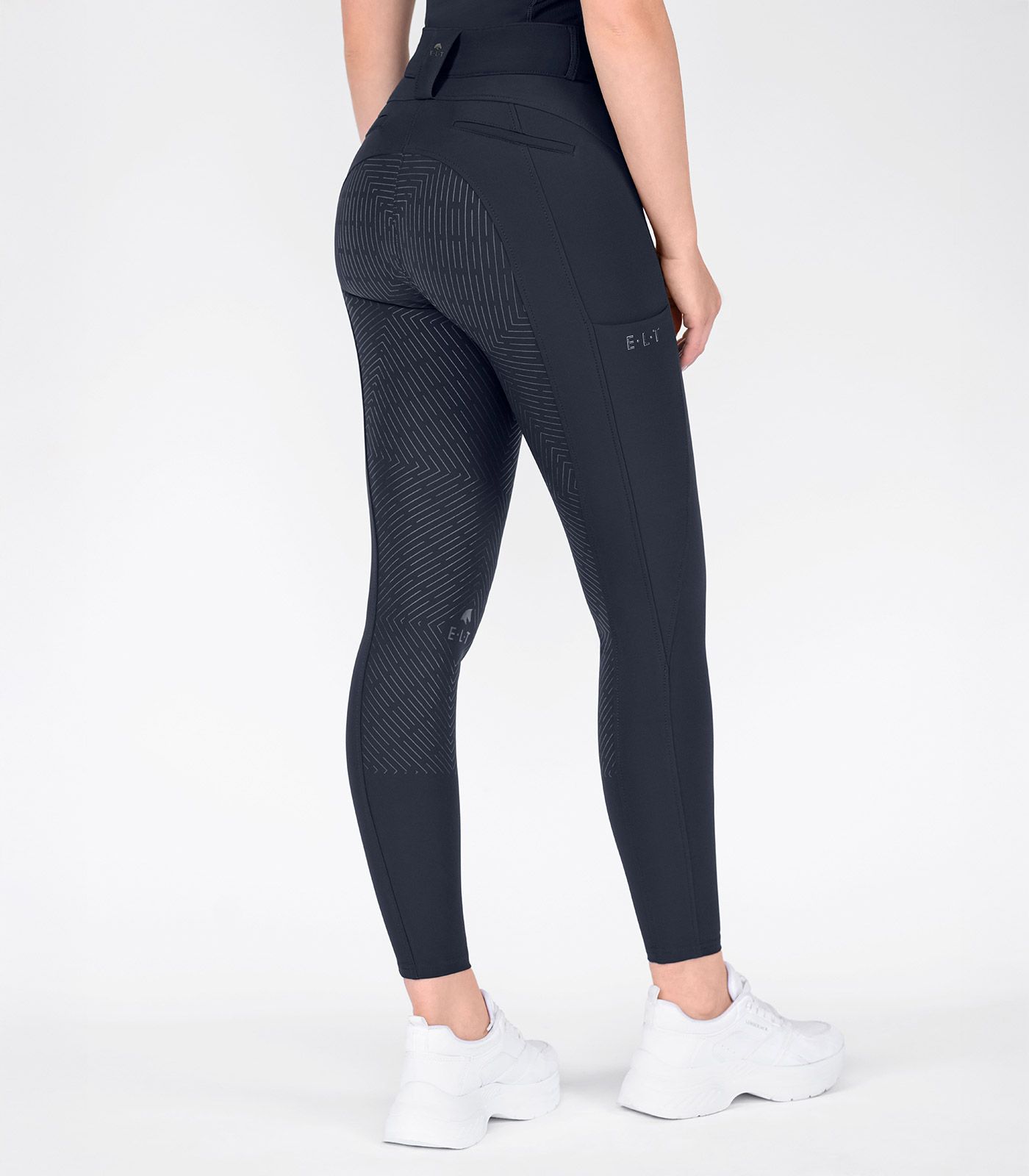 ELT Reithose Comfort Ride Silikon Damen, Vollbesatz, tiefblau