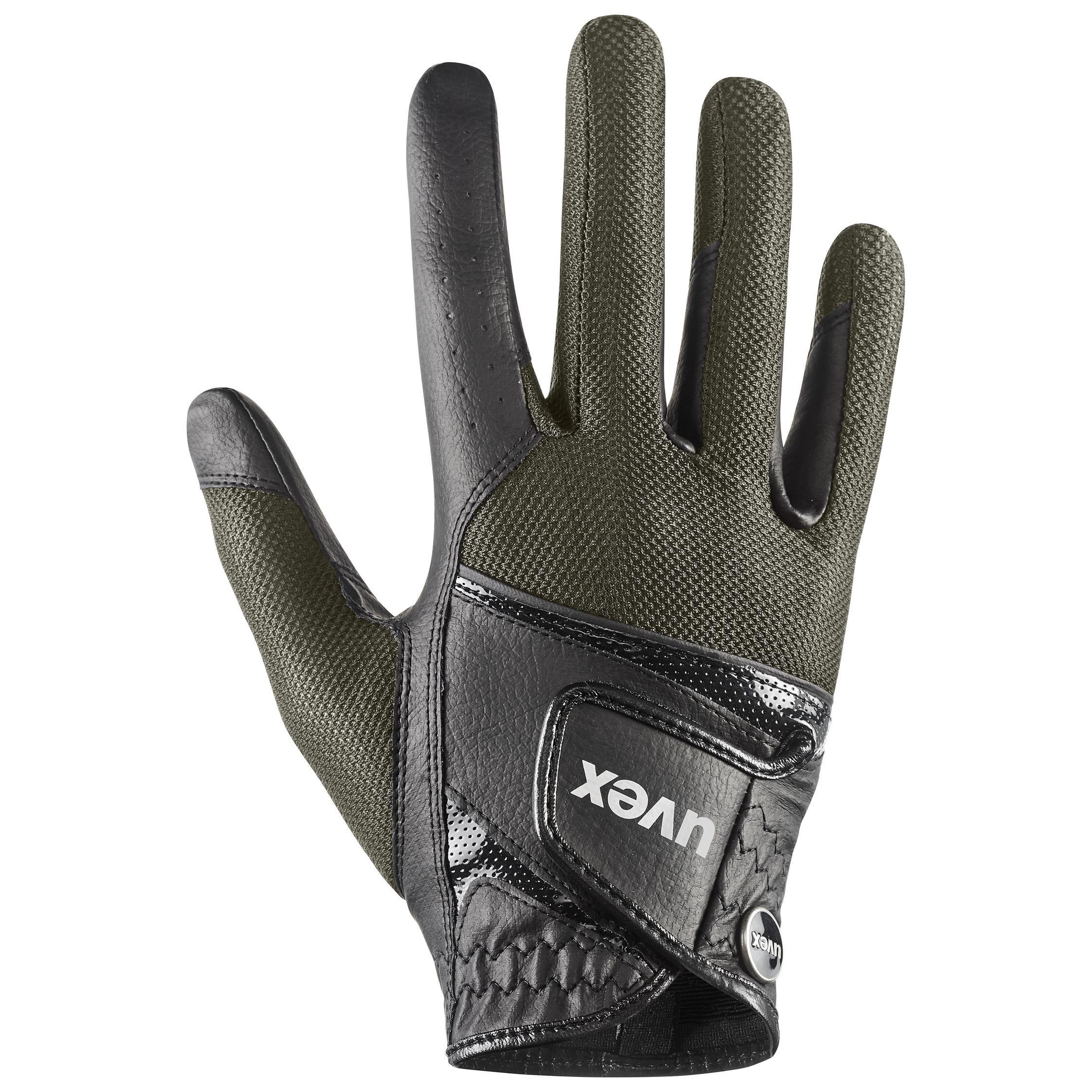 Gants d'équitation uvex sumair black-olive 8