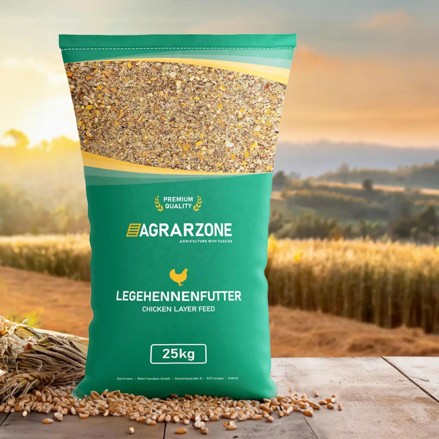 Agrarzone PREMIUM Mangime per galline ovaiole sfarinato 25 Kg, vista frontale