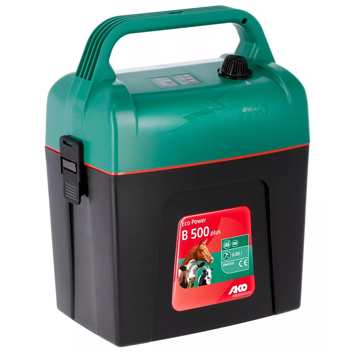 Électrificateur de clôture AKO Power Shock B 500 Plus 9V, 0,64 Joule