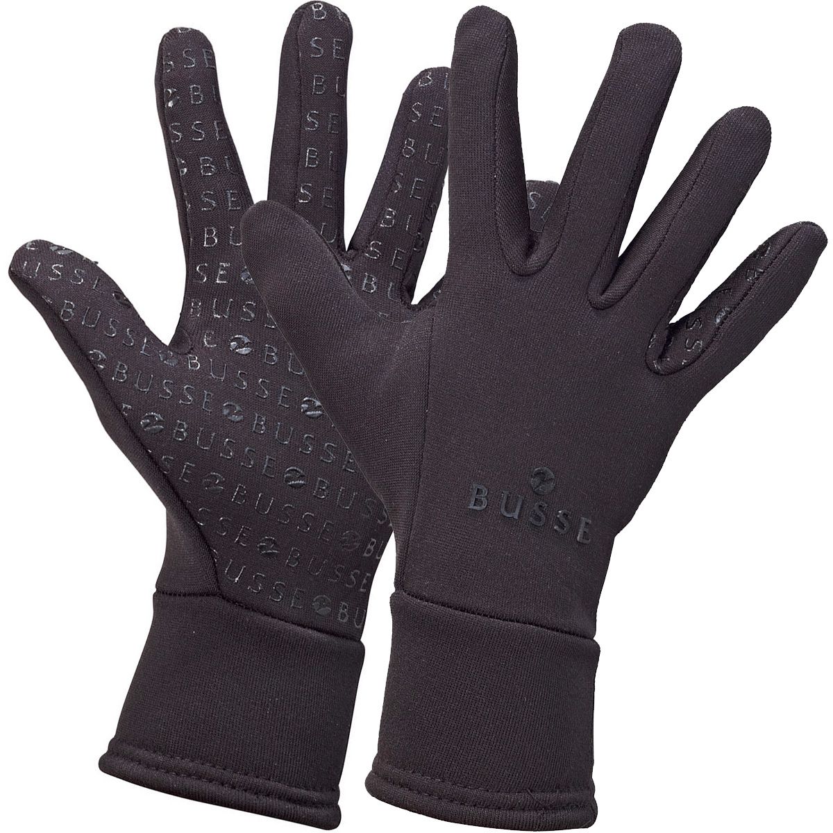 BUSSE Winterhandschuhe LARS, Reithandschuhe mit Silikongriff, schwarz XS