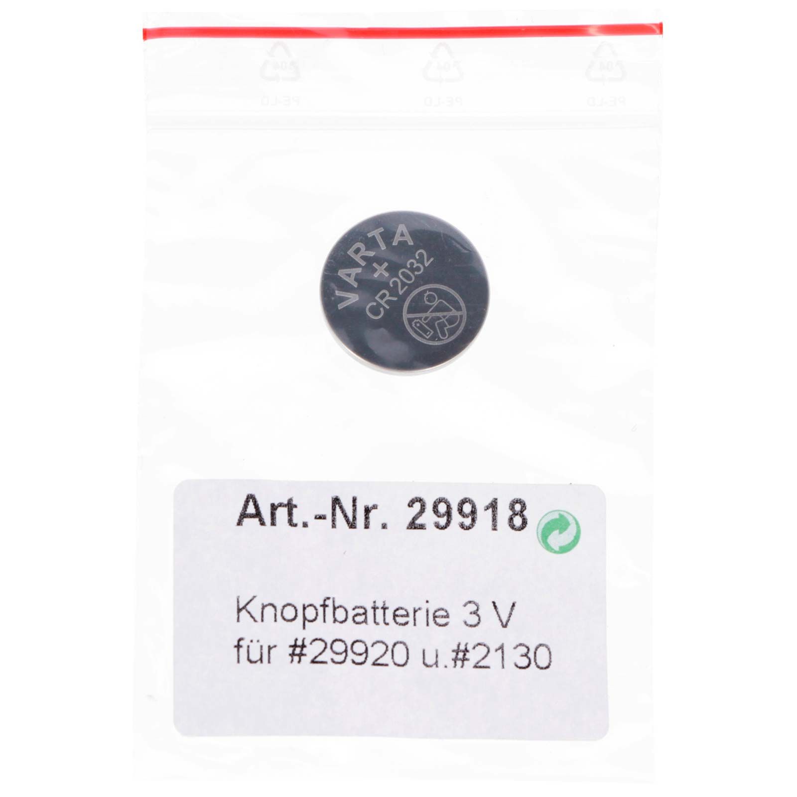 Kerbl Baterie buton CR2032, baterie litiu 3 V pentru termometru, ambalaj