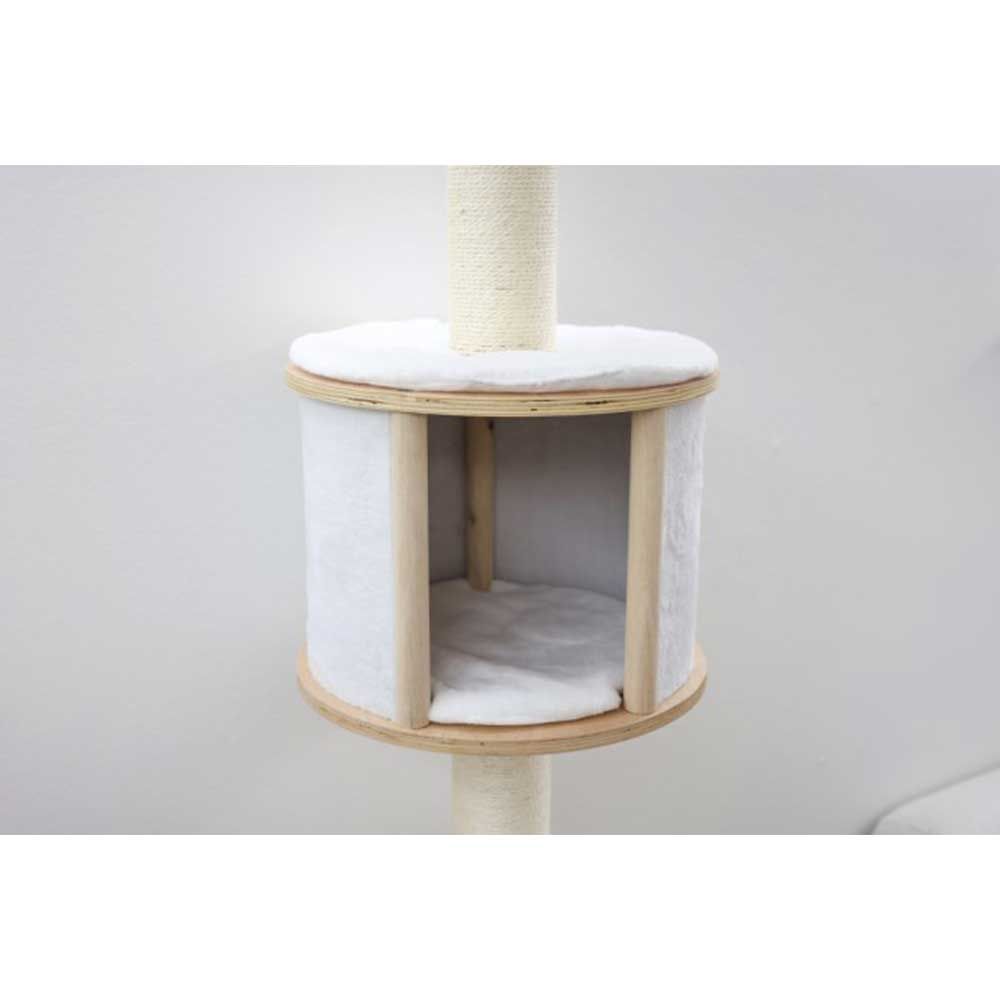 Kerbl Arbre à chat mural Dolomit 168 cm avec niche et sisal, détail