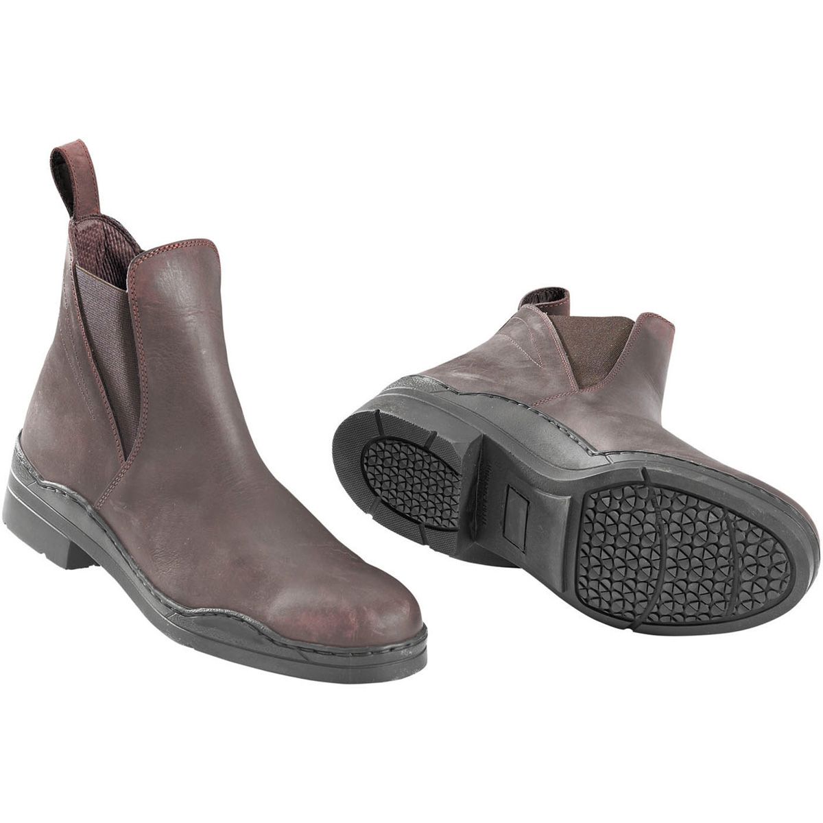 BUSSE Boots Jodhpur WORKING, bottine élastique robuste en cuir nubuck, marron 39