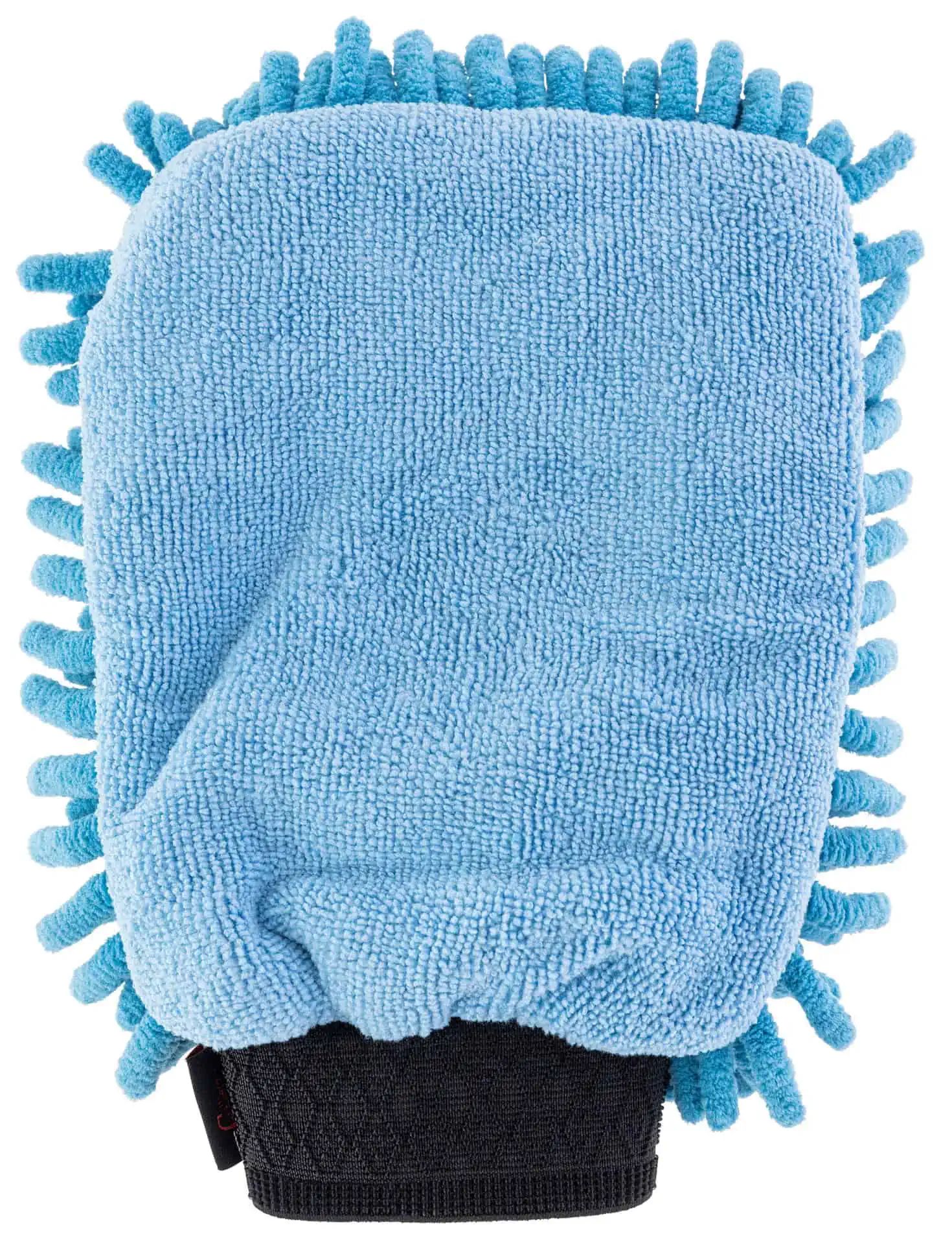 Covalliero Mikrofiber Rengöringshandske Ljusblå, tvättbar, framifrån