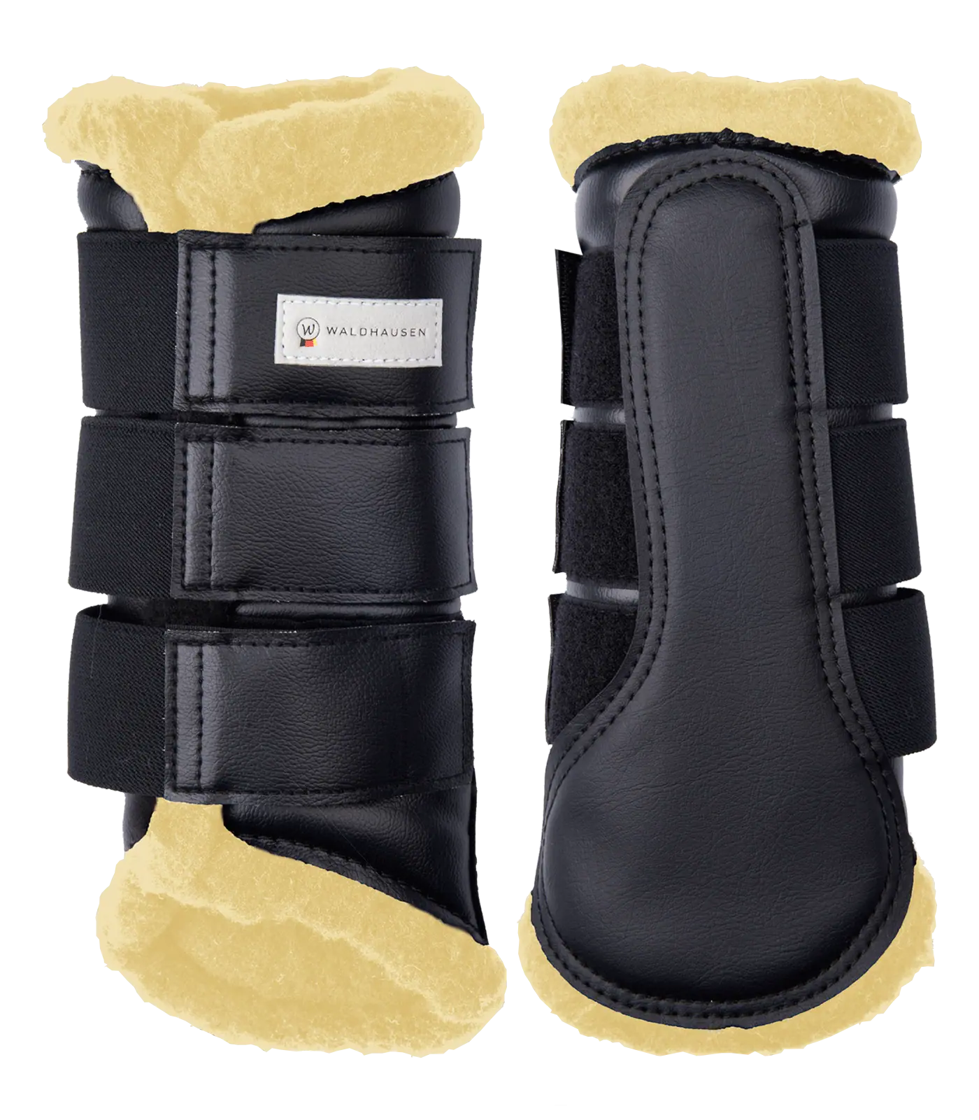 Waldhausen Dressurgamasche Soft, Streichschutz mit Kunstfell, M