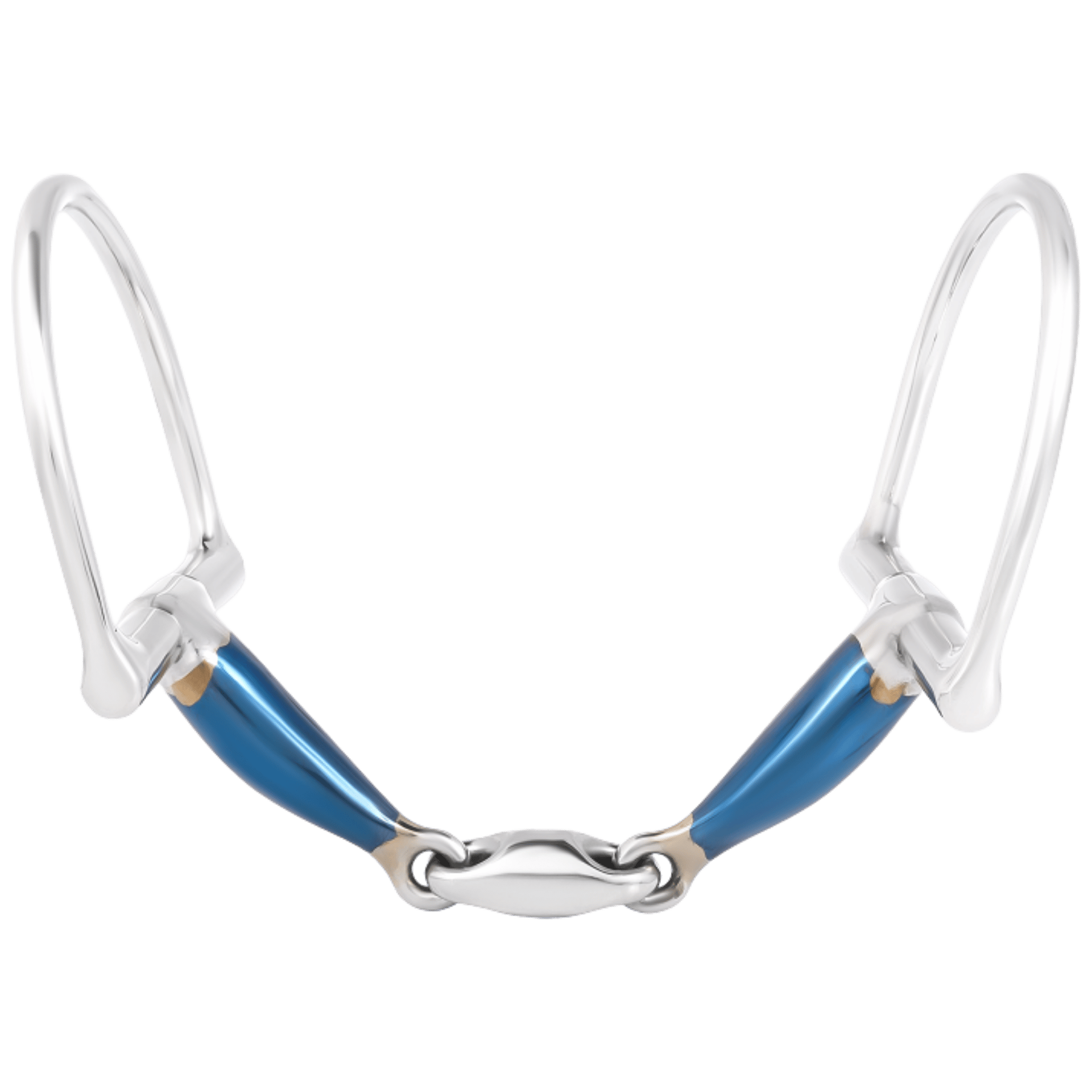Armband, Armreif, Silber, Blau emailliert, Klemmverschluss