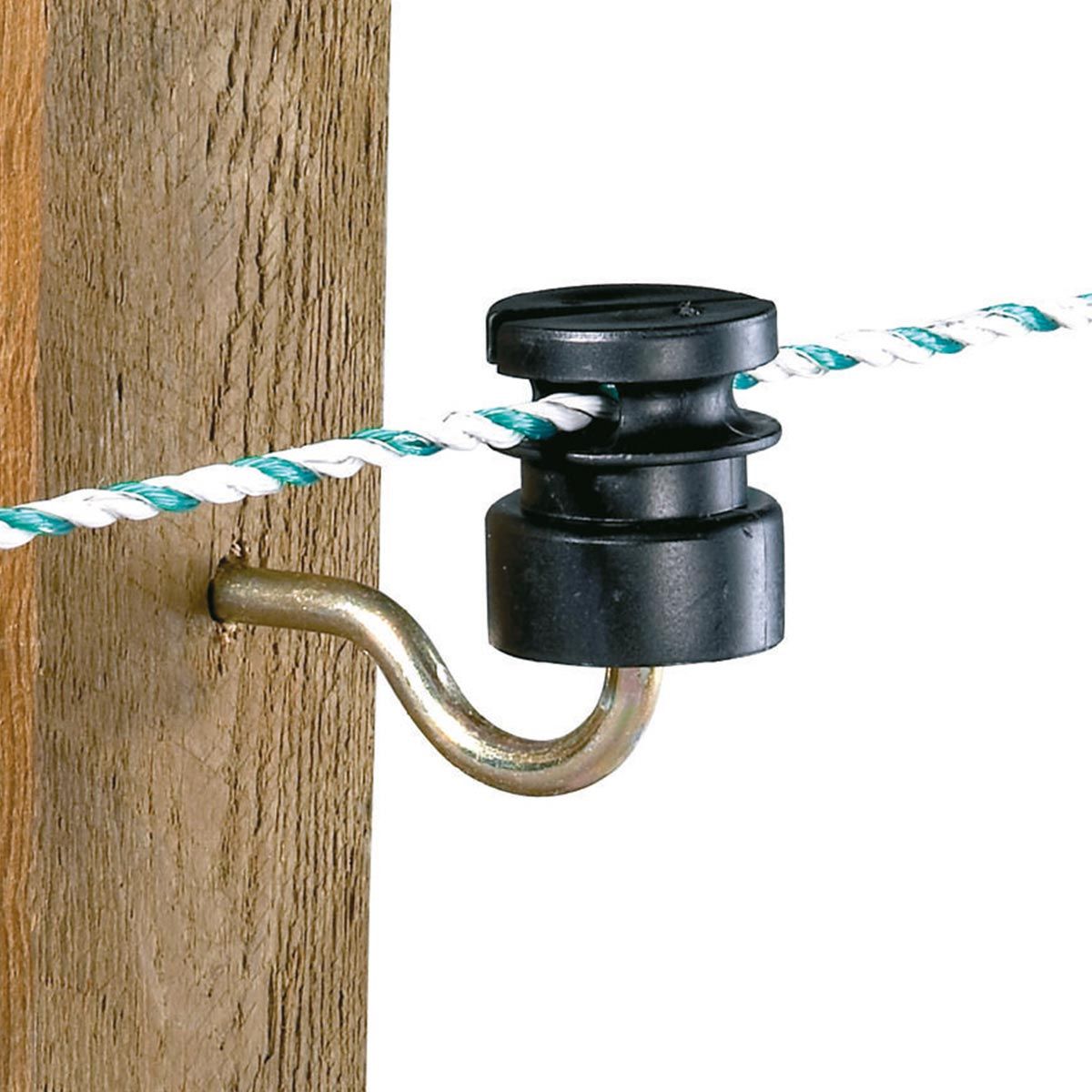 25x Agrarzone izolator pentru fante, negru, suport de 5,3 mm, detaliu, izolator