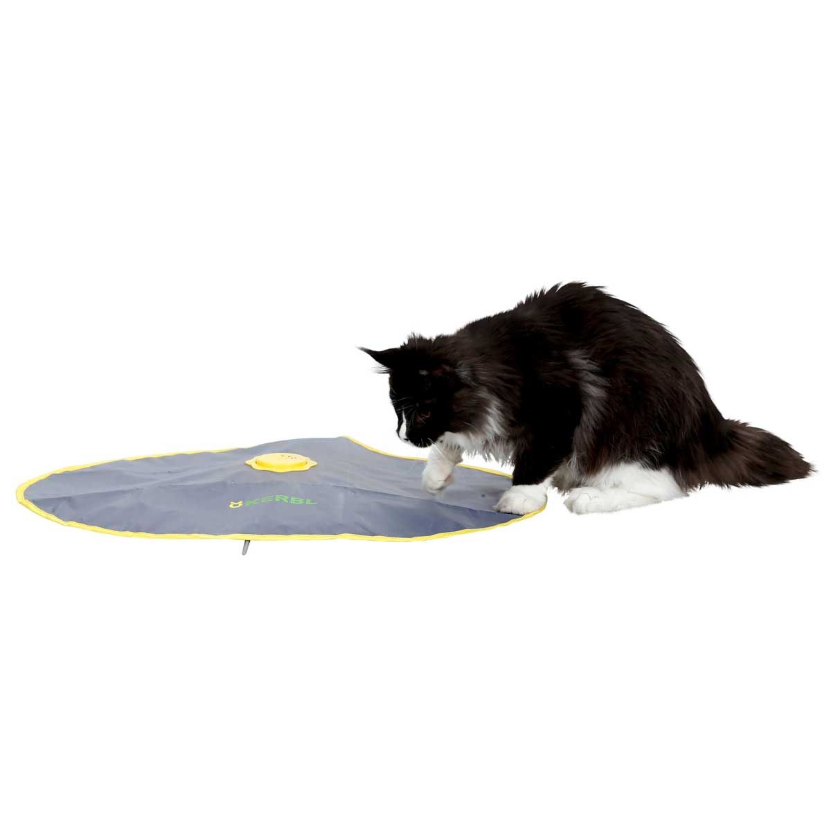 Kerbl Jouet pour Chat 2en1 Catch the TailFeather, électrique, en utilisation