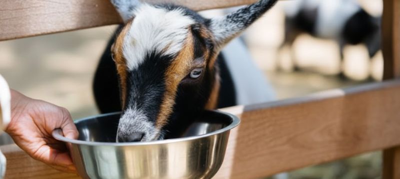 Feeding Trough Goats