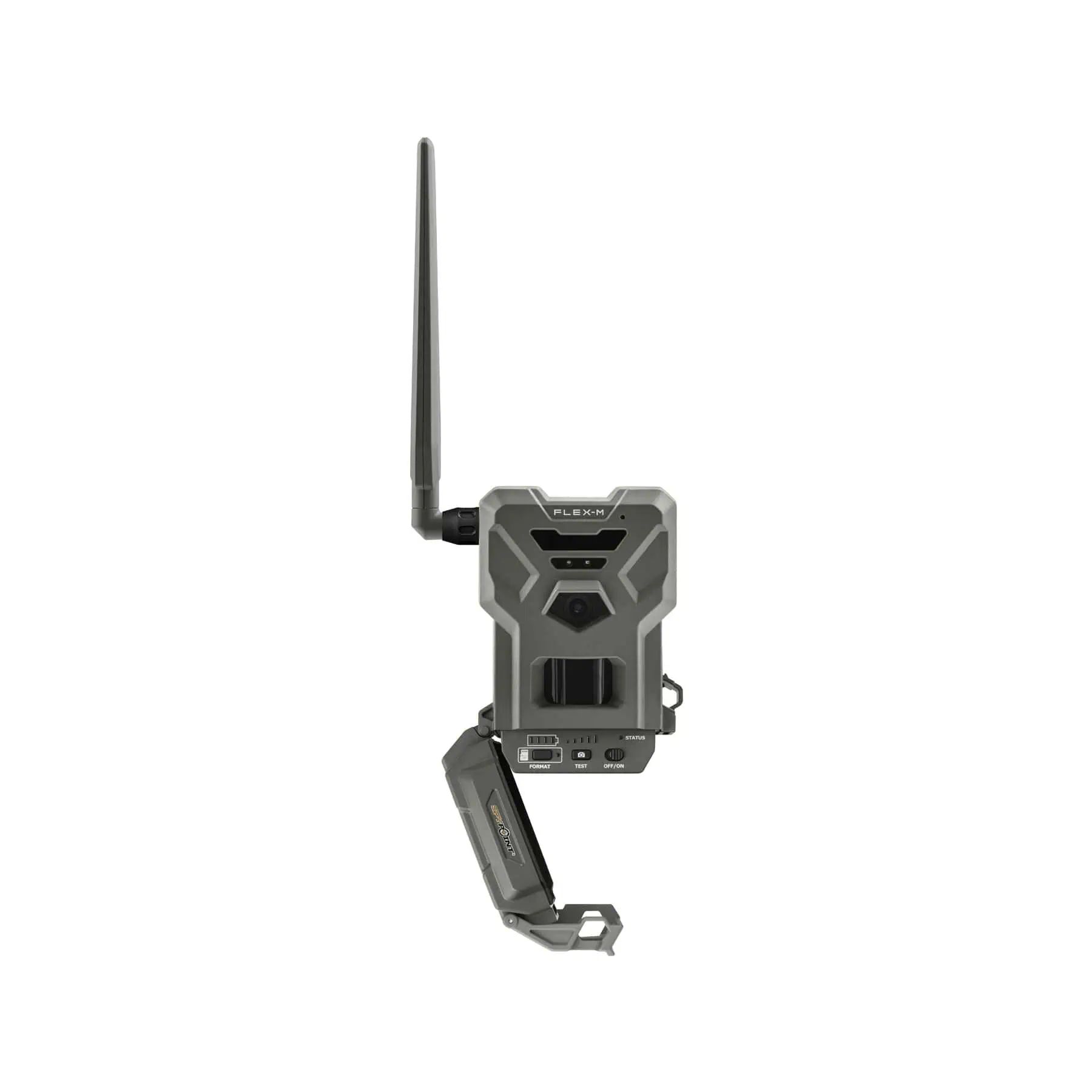 Spypoint Wildkamera FLEX-M, 4 Stück, Mobilfunk-Set für die Jagd, Seitenansicht