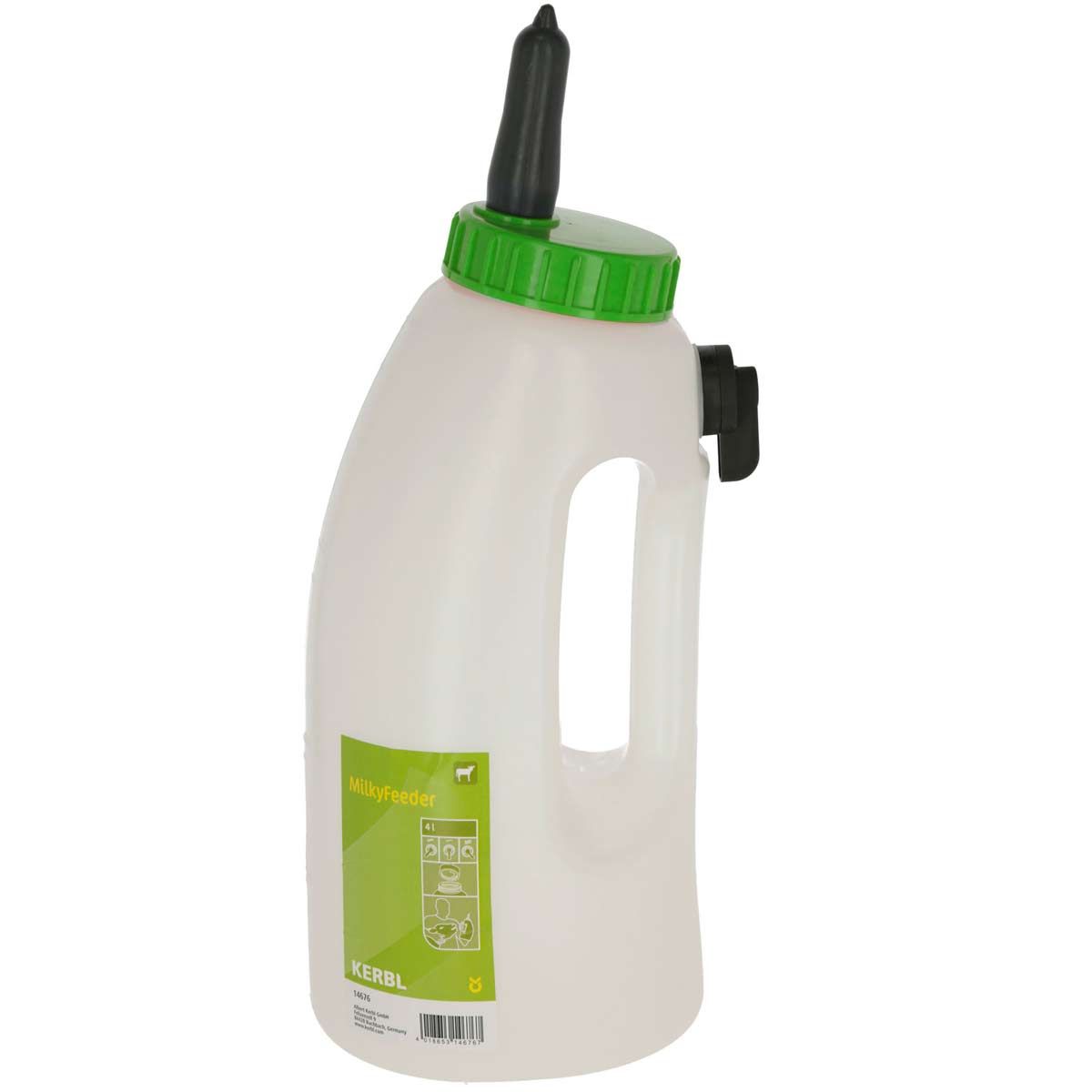 Kerbl MilkyFeeder borjú cumisüveg 4 liter cumival, 3-fokozatú szeleppel