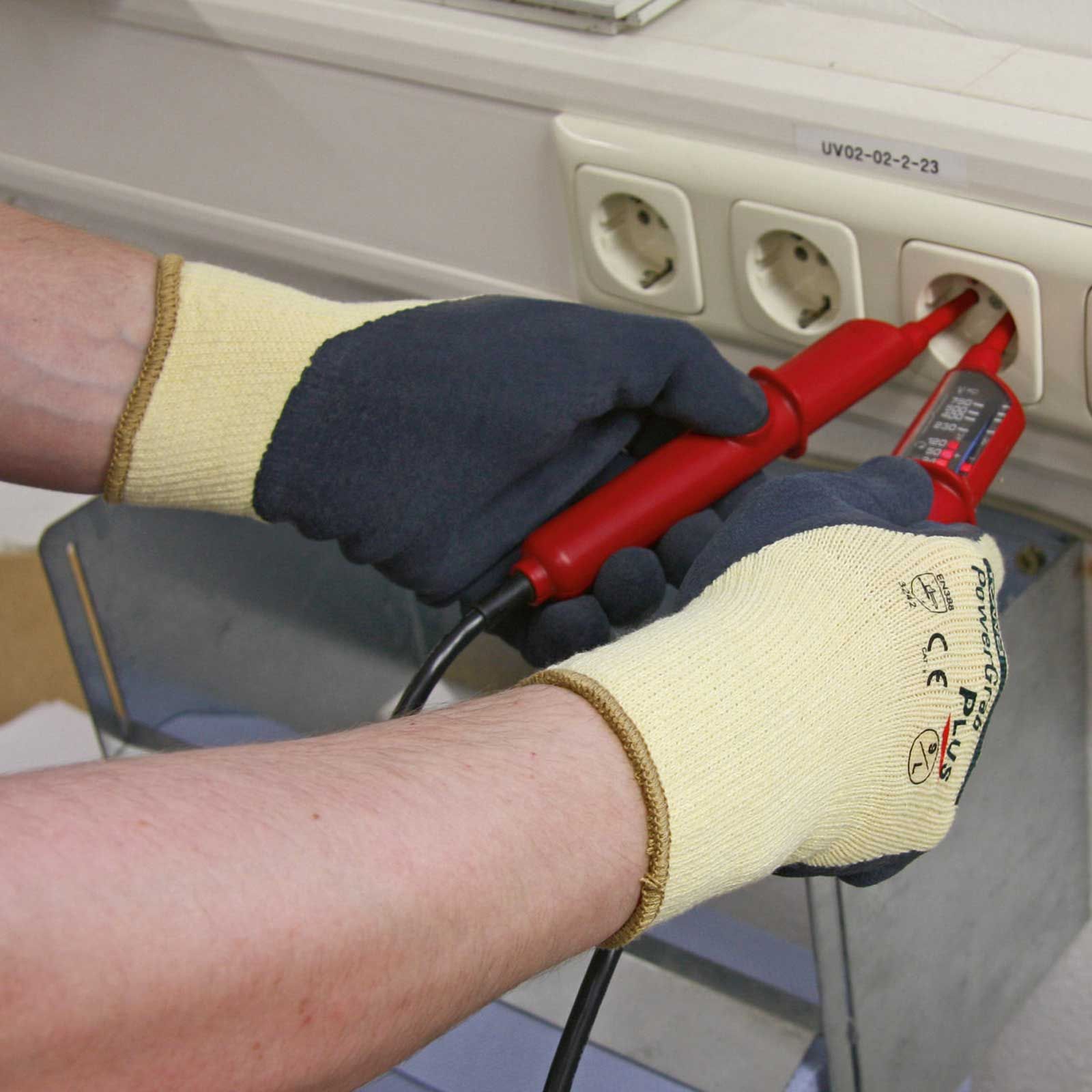 Keron PowerGrab Plus munkakesztyű, latex bevonatú kötött, méret 9