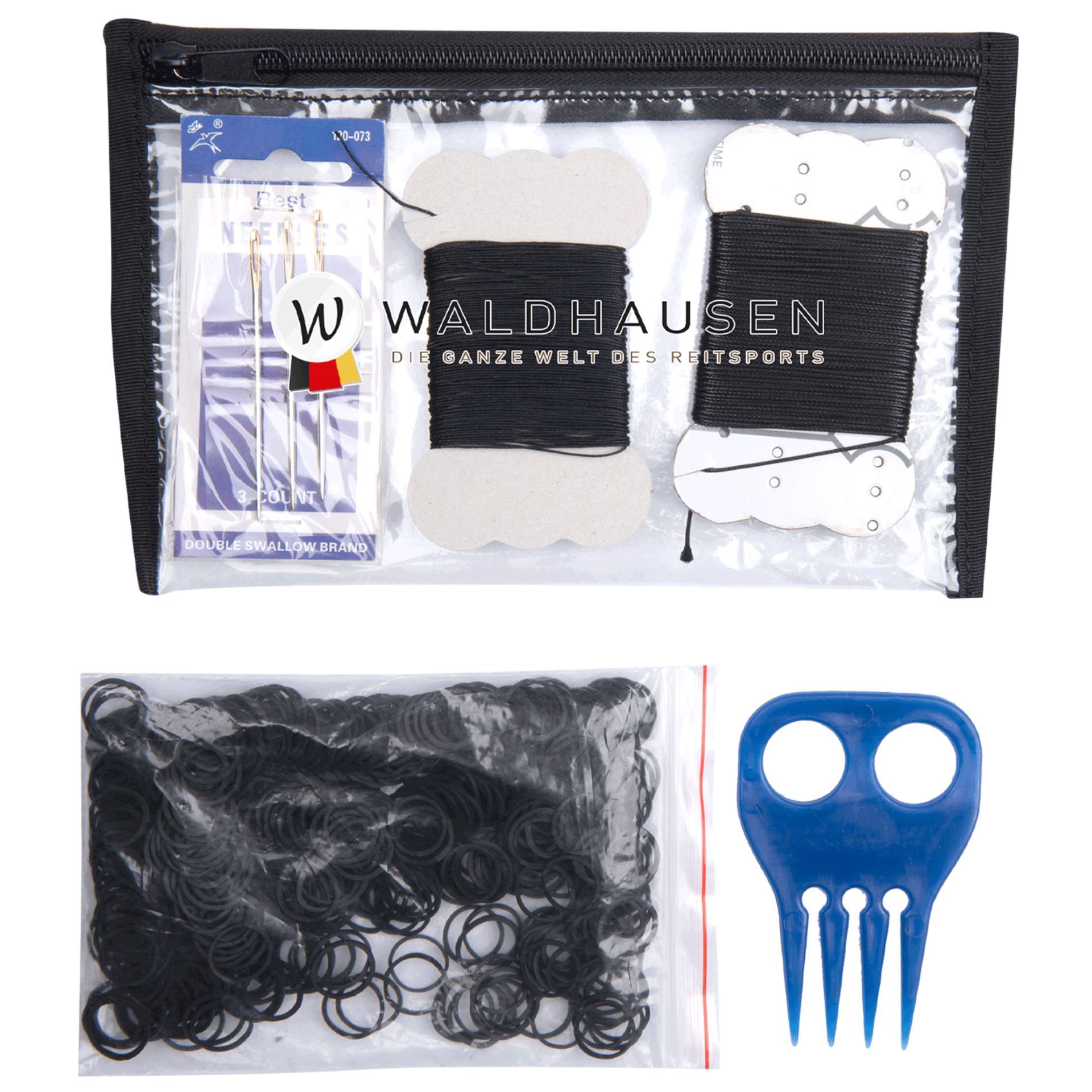 hair ties, elastic bands, hair band kit, scalpels?, not relevant
