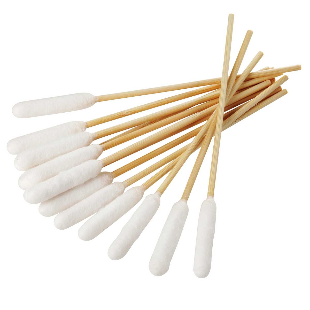 Kerbl Wattestäbchen Hund Bamboo Stick Ohrenpflege, 30 Stk. S/M