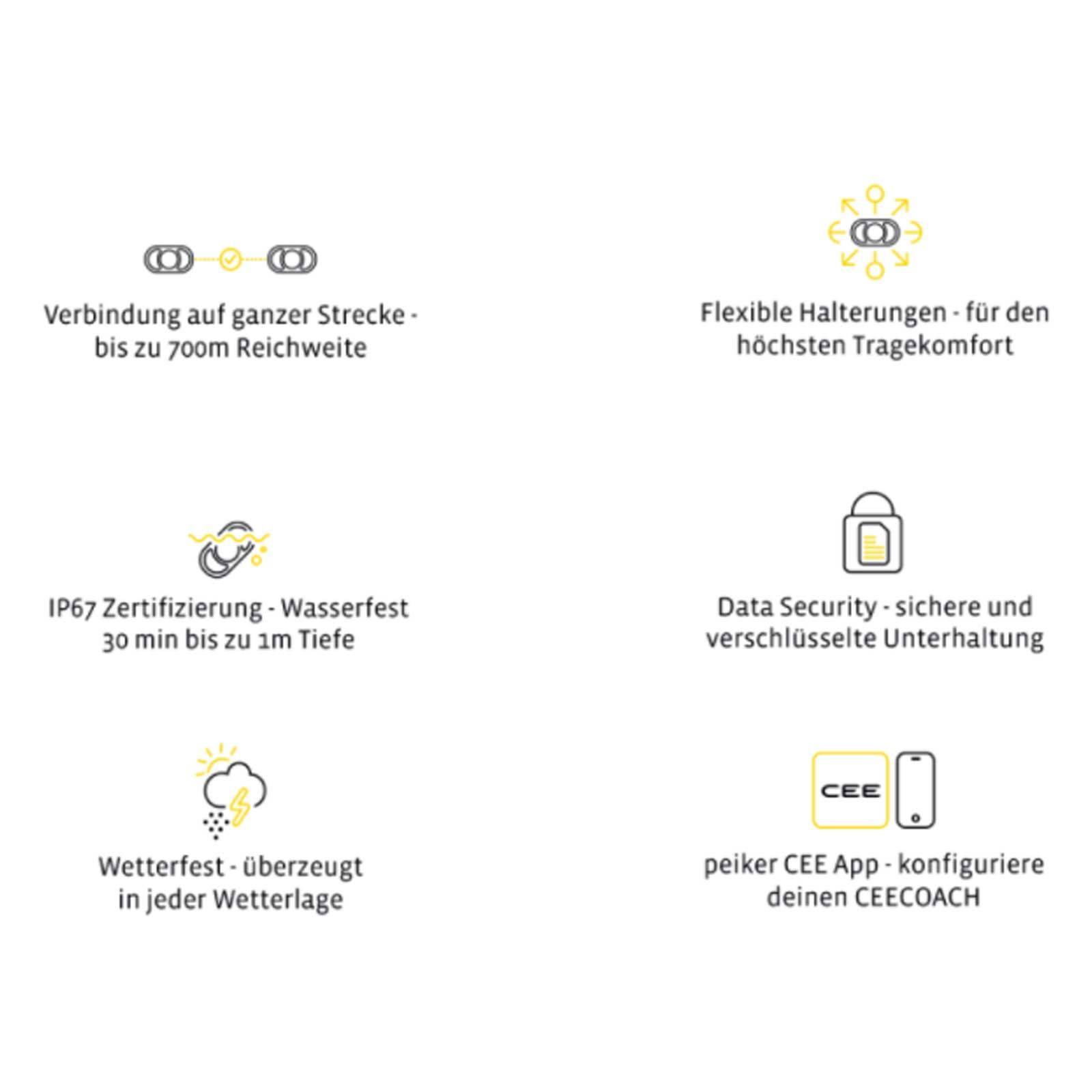 CEECOACH Plus Single, sárga, infografika