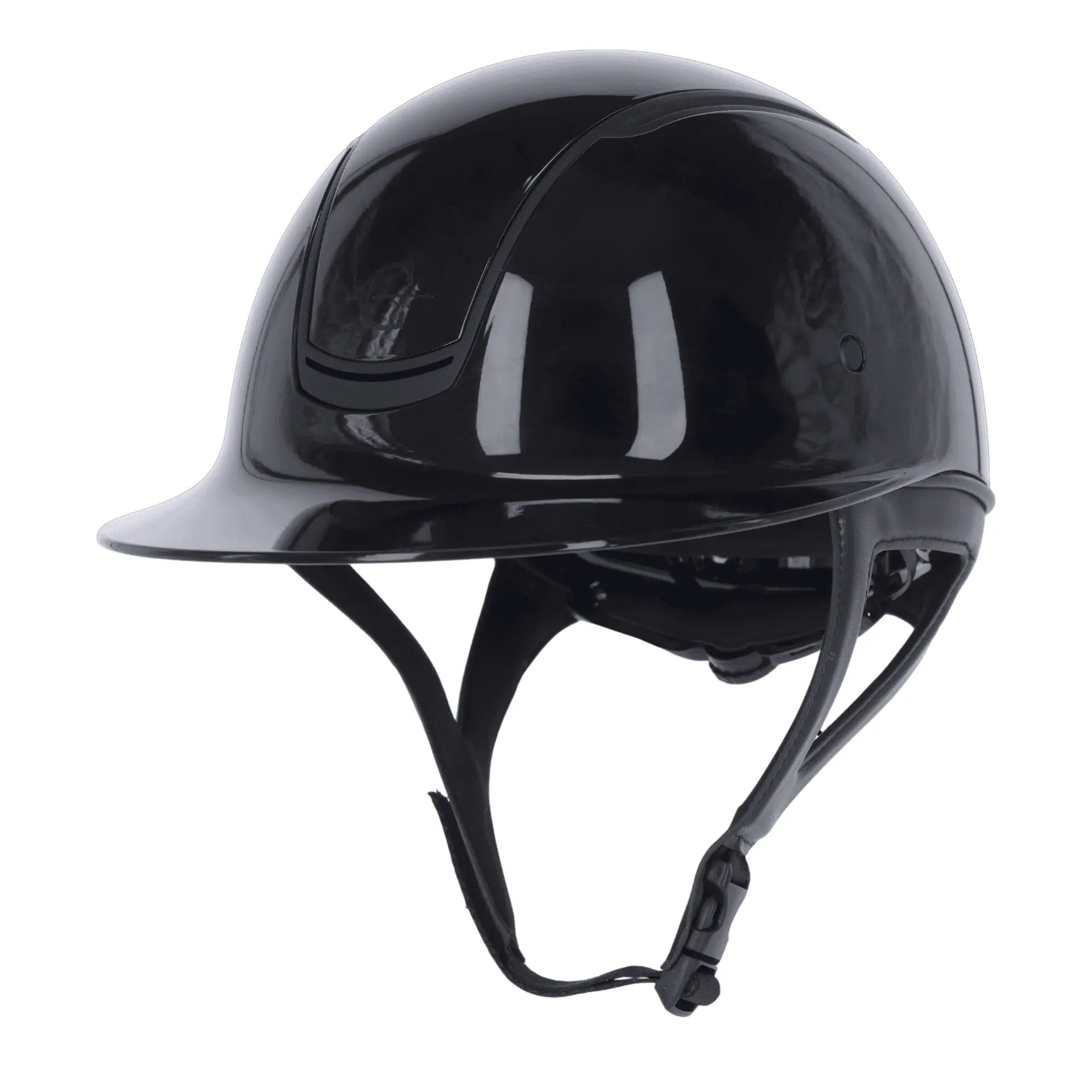 Covalliero Casco da equitazione Eclipse Polo, nero vernice, M