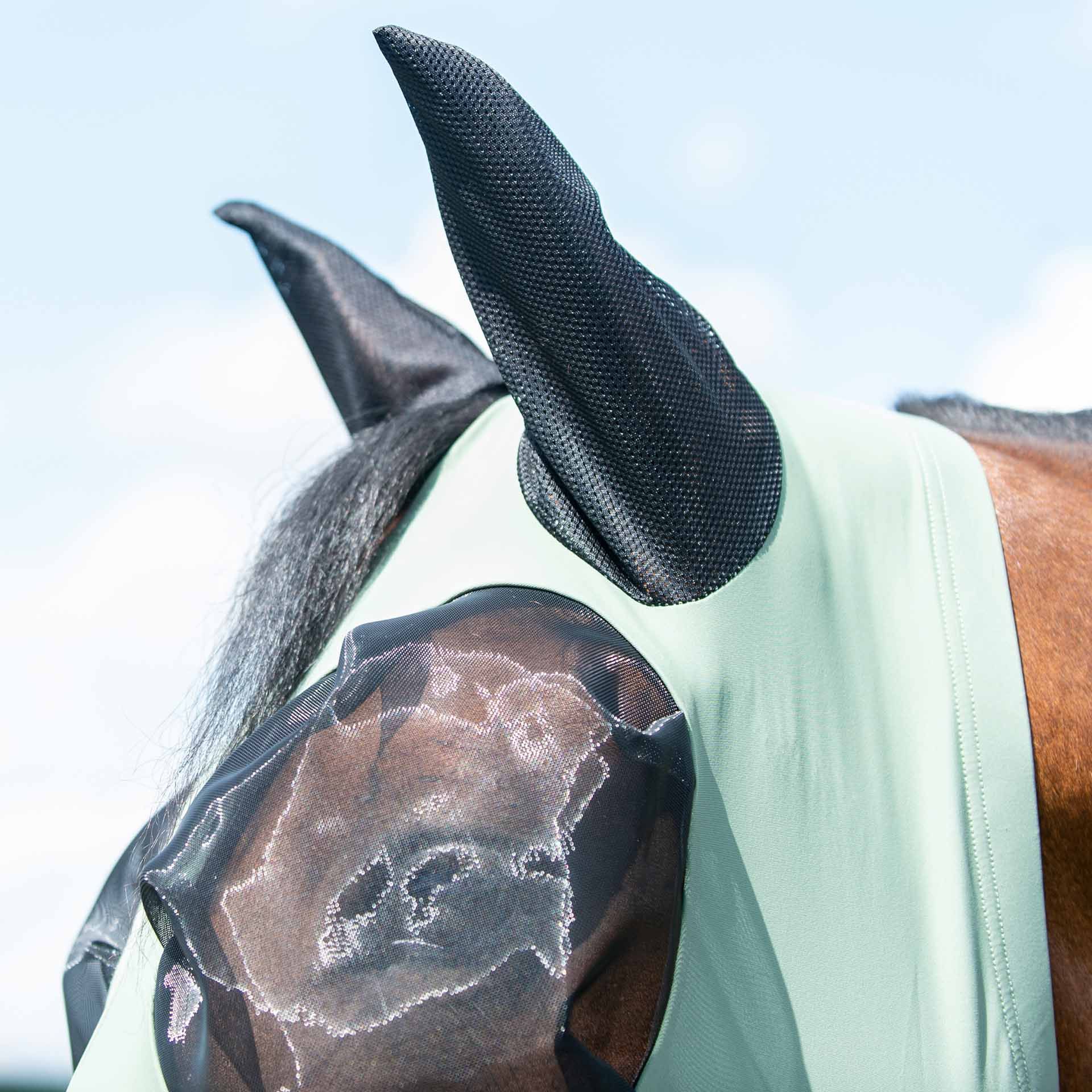 Masque anti-mouches BUSSE TWIN FIT FLEXI, protection yeux/oreilles, FULL olive
