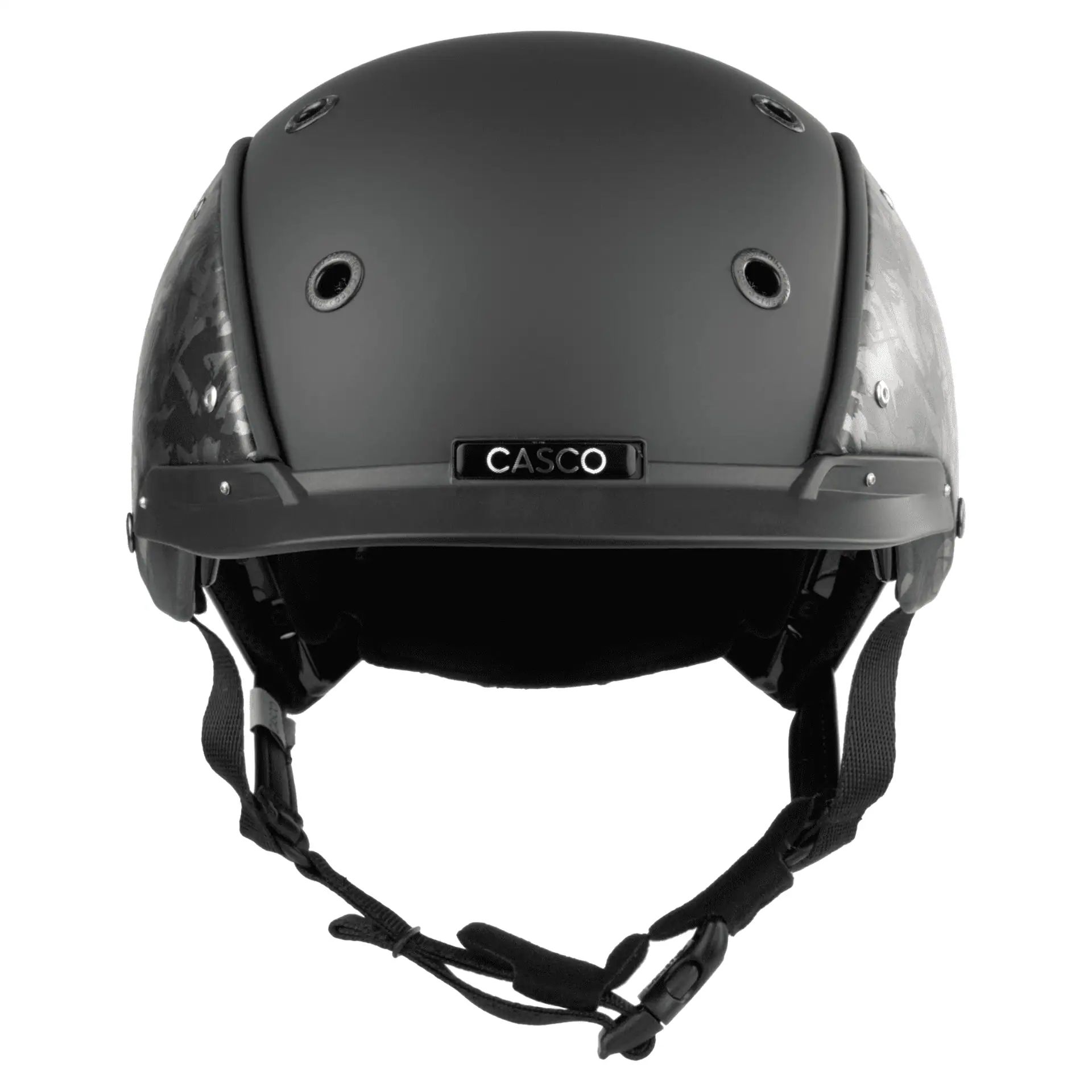 Casque d'équitation Casco Champ Precision avec boîte de rangement, forged noir, 52-56