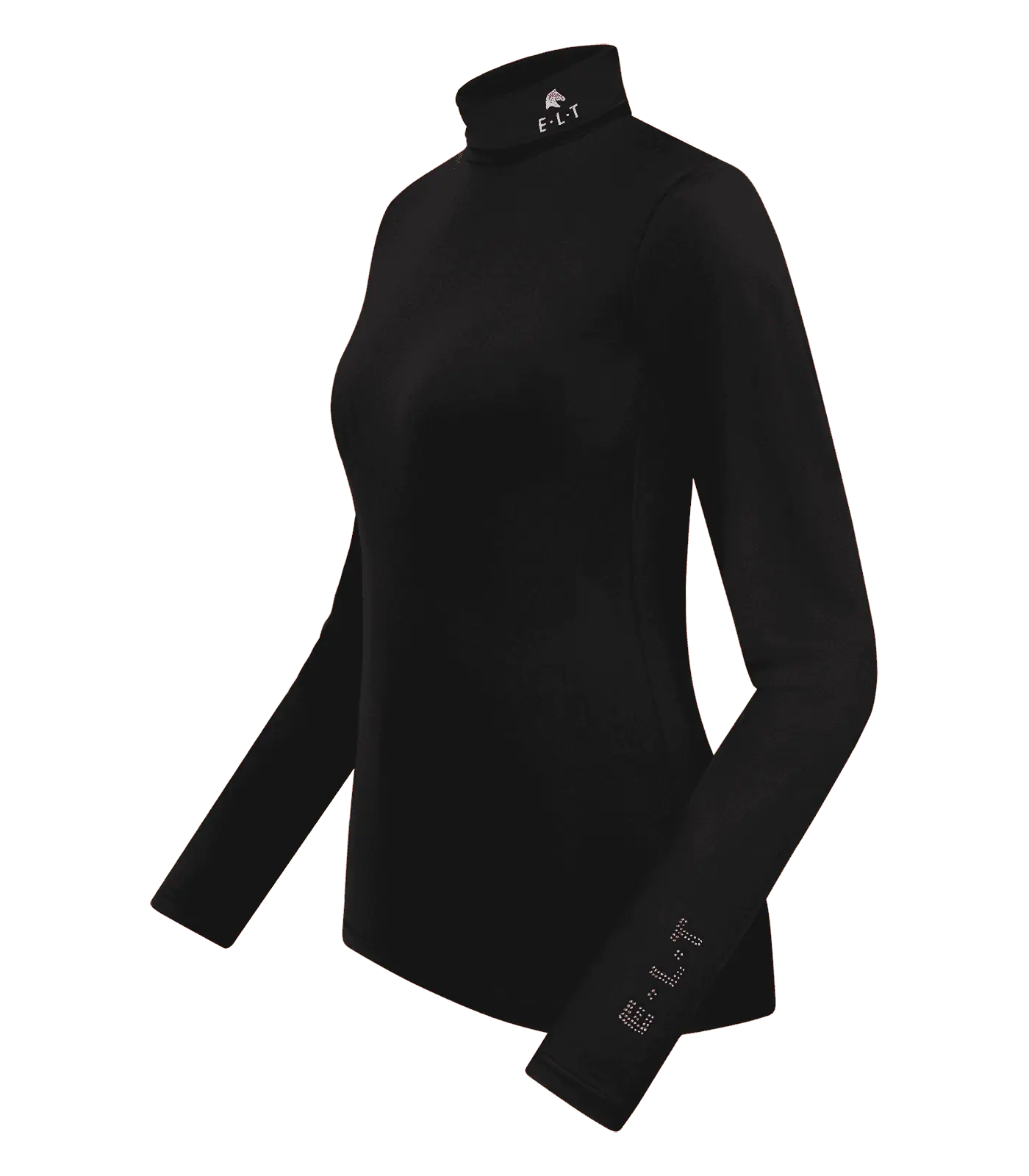 ELT Madison garbó nyakú póló, fekete, L