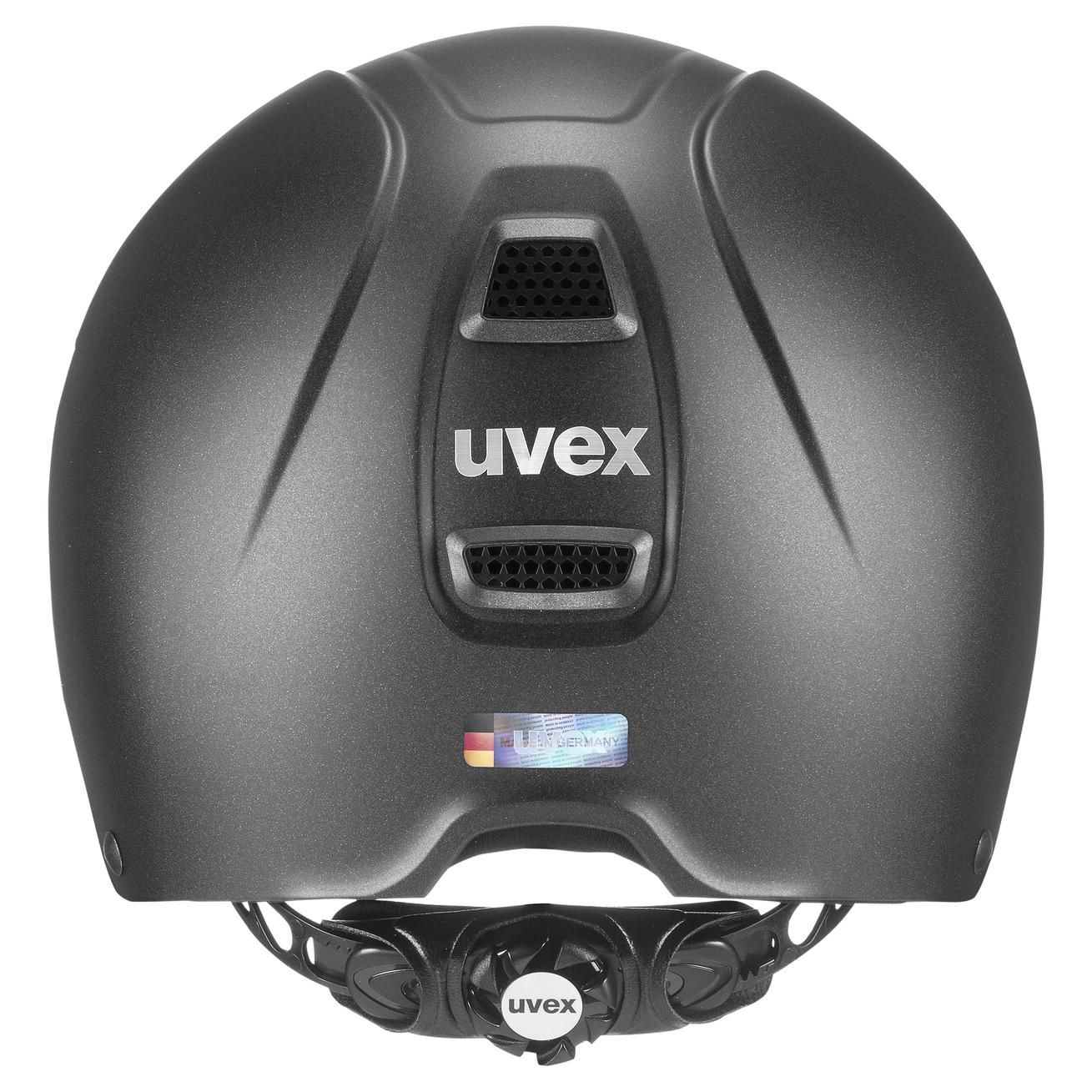 Casco da equitazione uvex perfexxion III mat, sicurezza e comfort, nero opaco 59-61