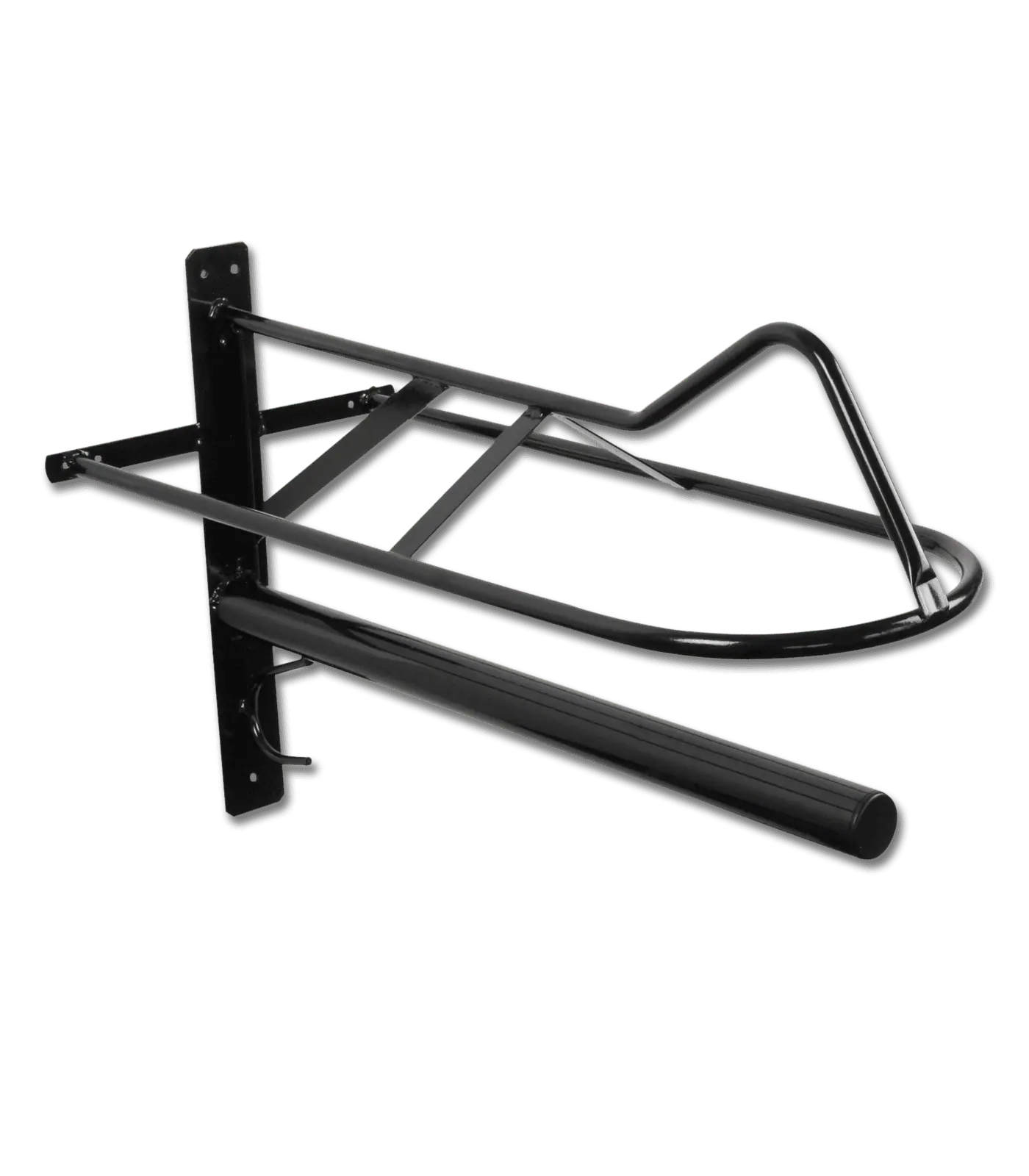 Waldhausen Saddle Rack with Saddle Pad Bar, Metal, Black