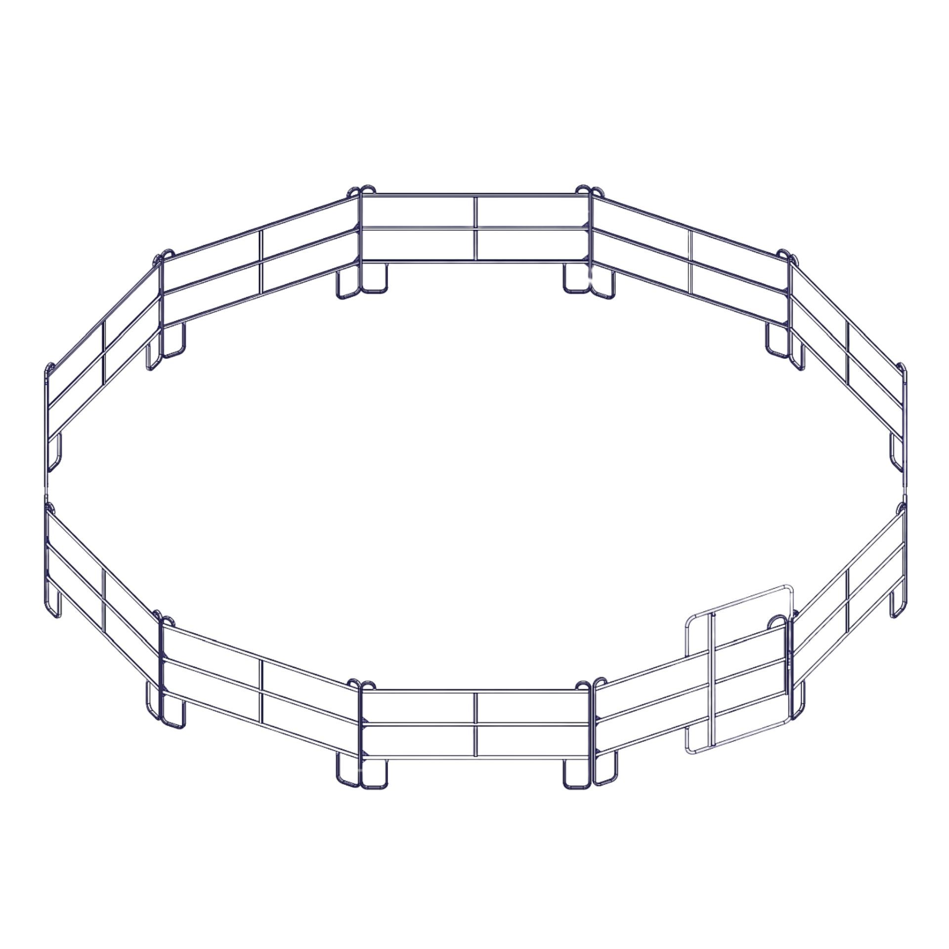Growi TRE-Classic Longier- und Reitzirkel, 11 m Durchmesser
