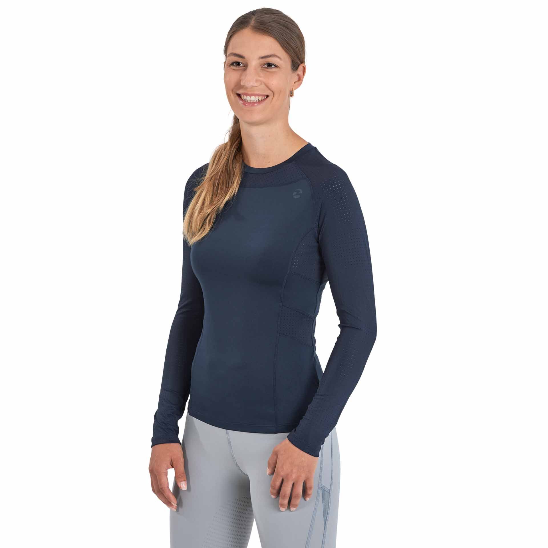 BUSSE Shirt MAGDA TECH, Langarm XS navy
