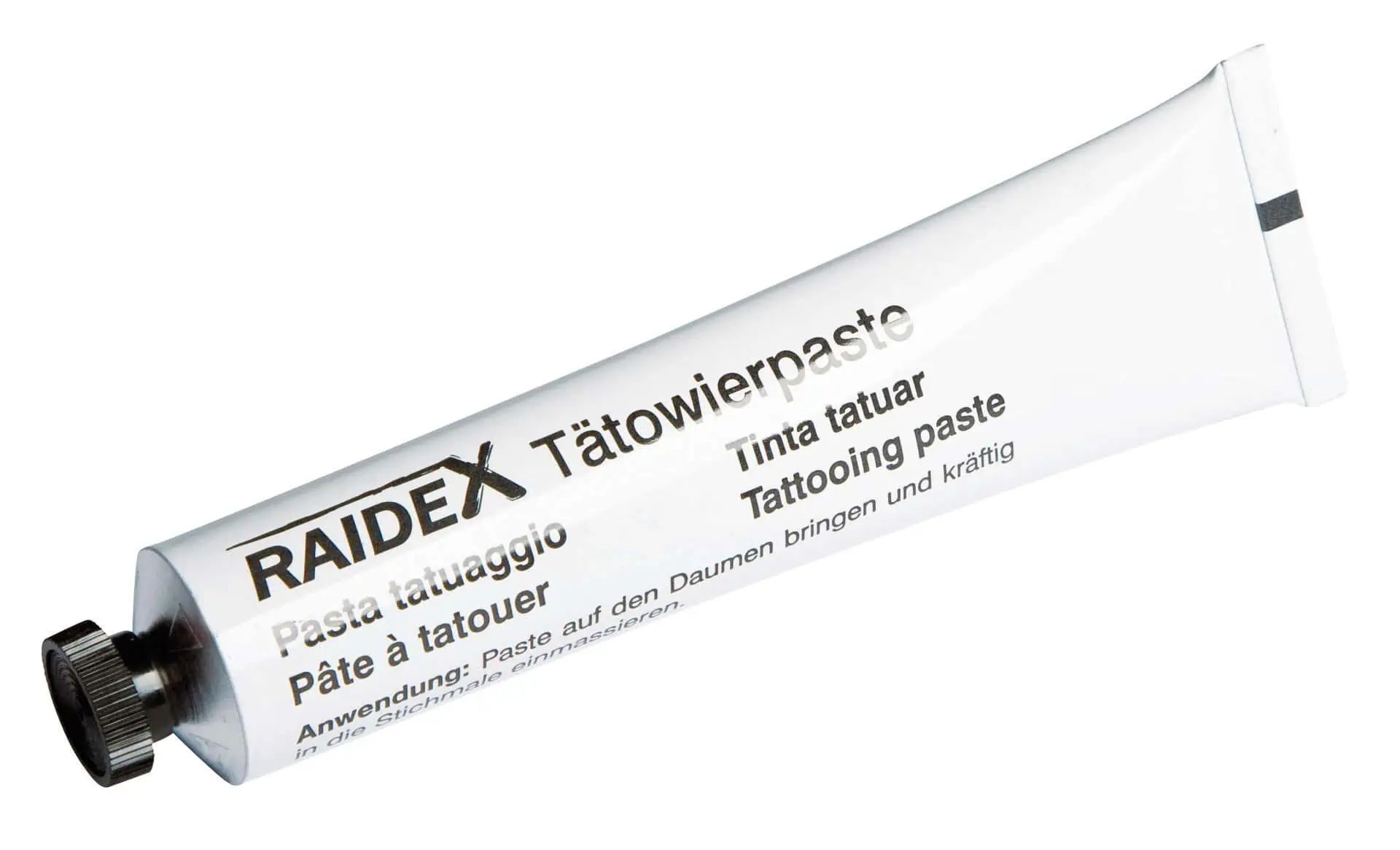 Cerneală pentru Tatuaje Raidex Tub 60 g, Marcarea Animalelor, ambalaj