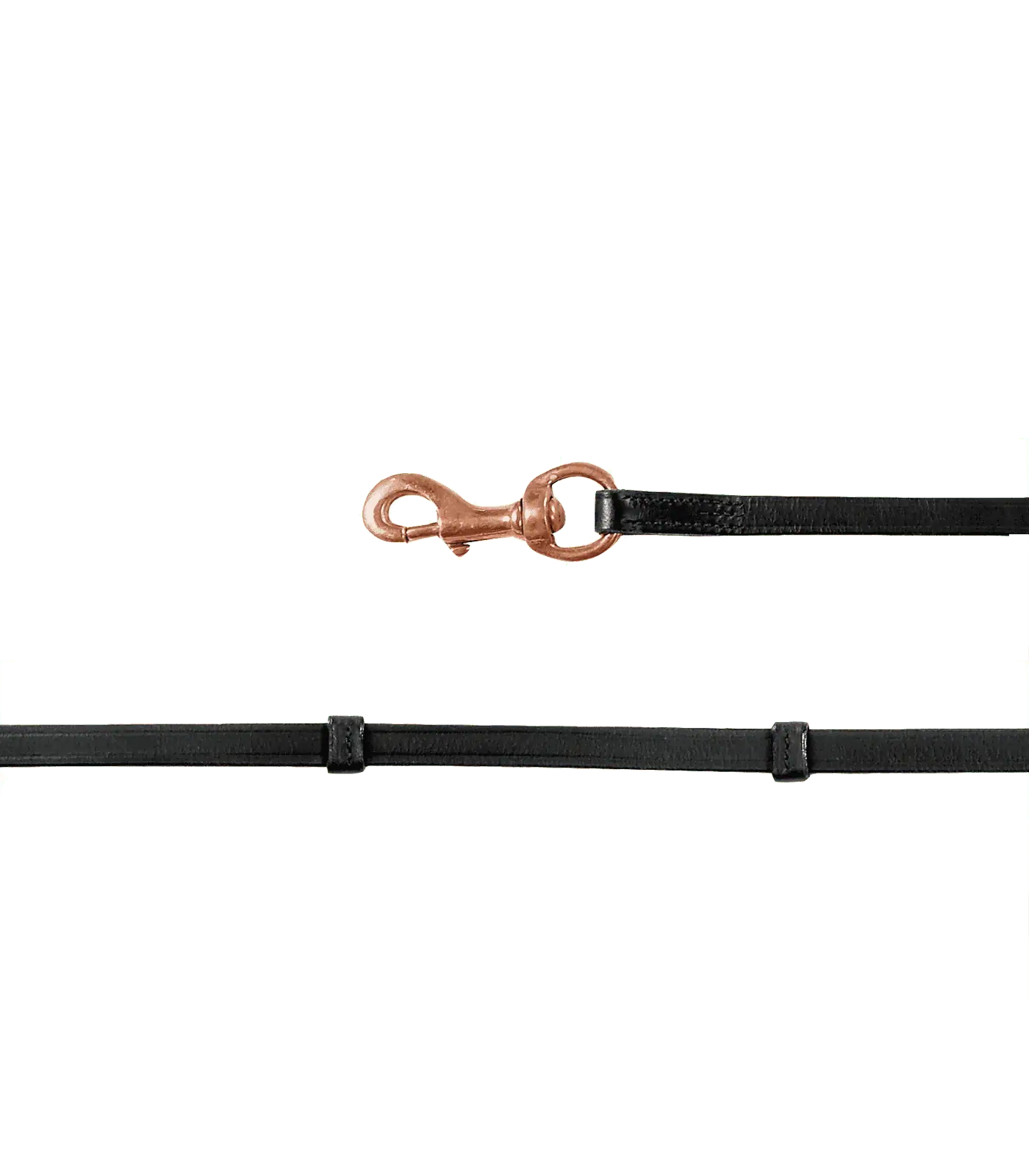 Waldhausen Island Zügel mit Karabiner, Leder mit Lederstegen