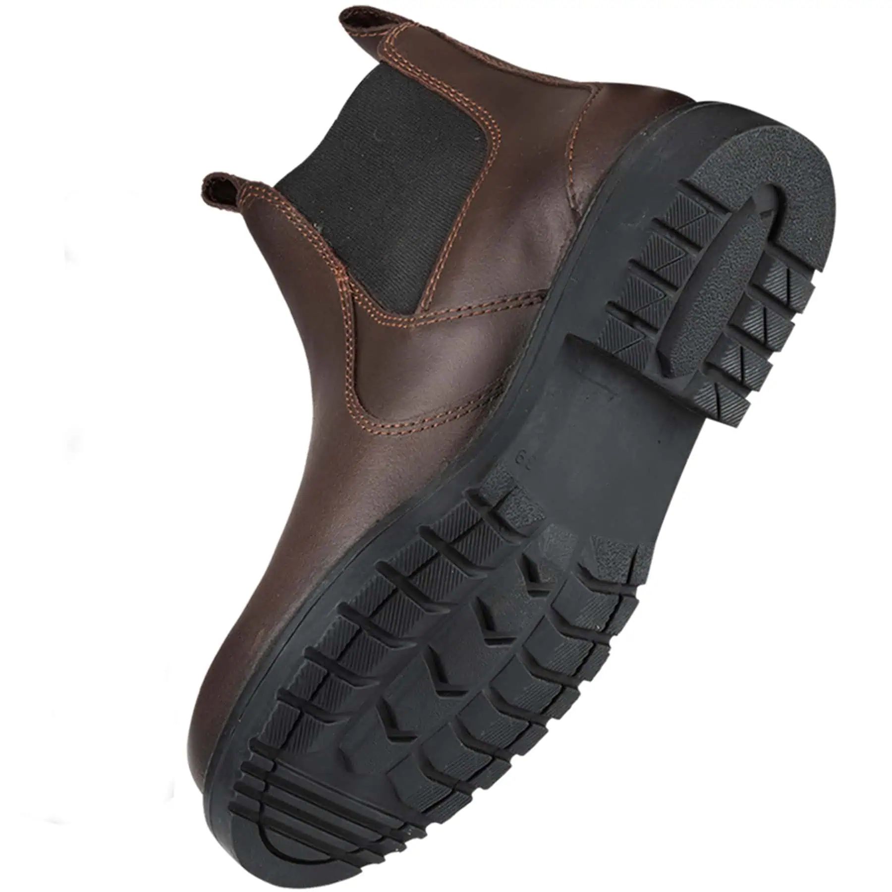 Bottines Jodhpur ELT Secura avec embout de sécurité en acier, marron, 36