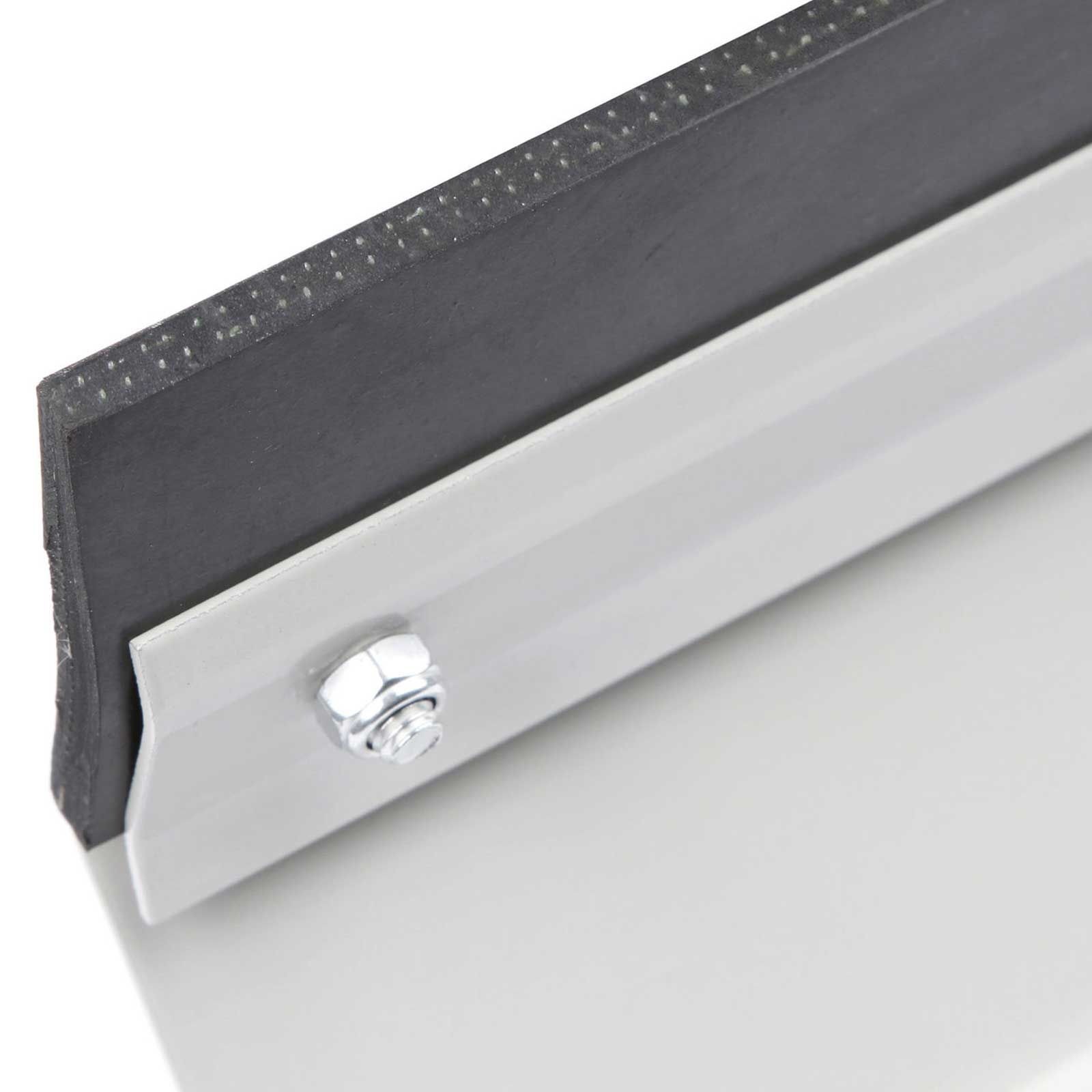Kerbl Racleur à fumier et lisier en acier, revêtu par poudre, avec caoutchouc renforcé tissu, 40 cm