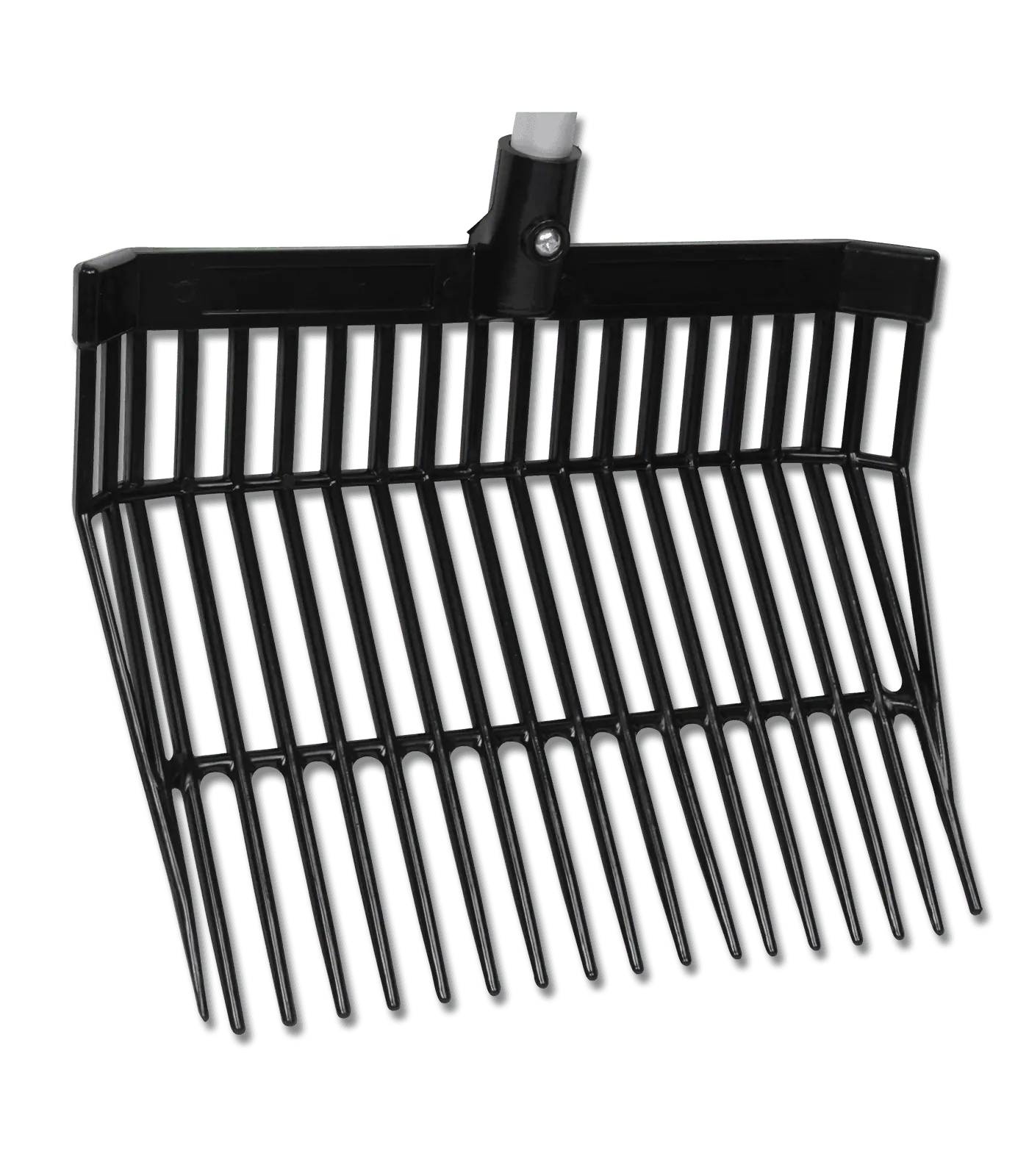 Waldhausen Furcă de balegă din plastic, neagră negru
