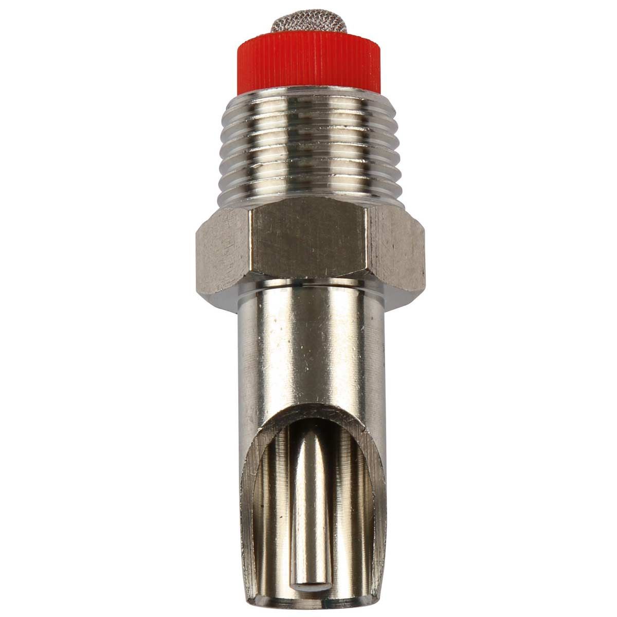 Mamelon à mordre en acier inoxydable avec cône de pression fin