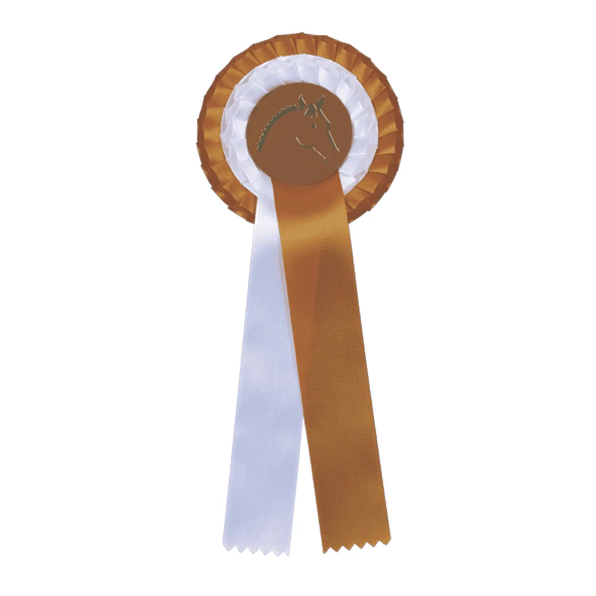 Waldhausen Flot de Prix Double Rosette, Motif Tête de Cheval, variante de couleur