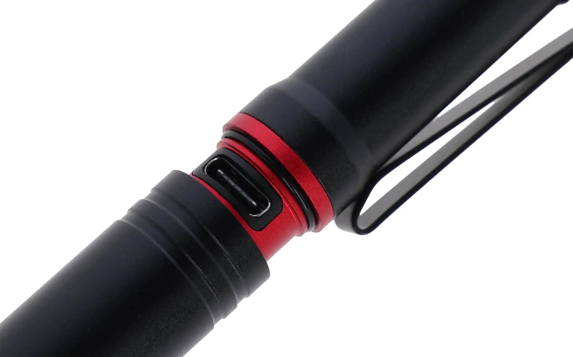 Kerbl LED Torch MiniFire 300, 300 Lumens Rechargeable, detail view, connection