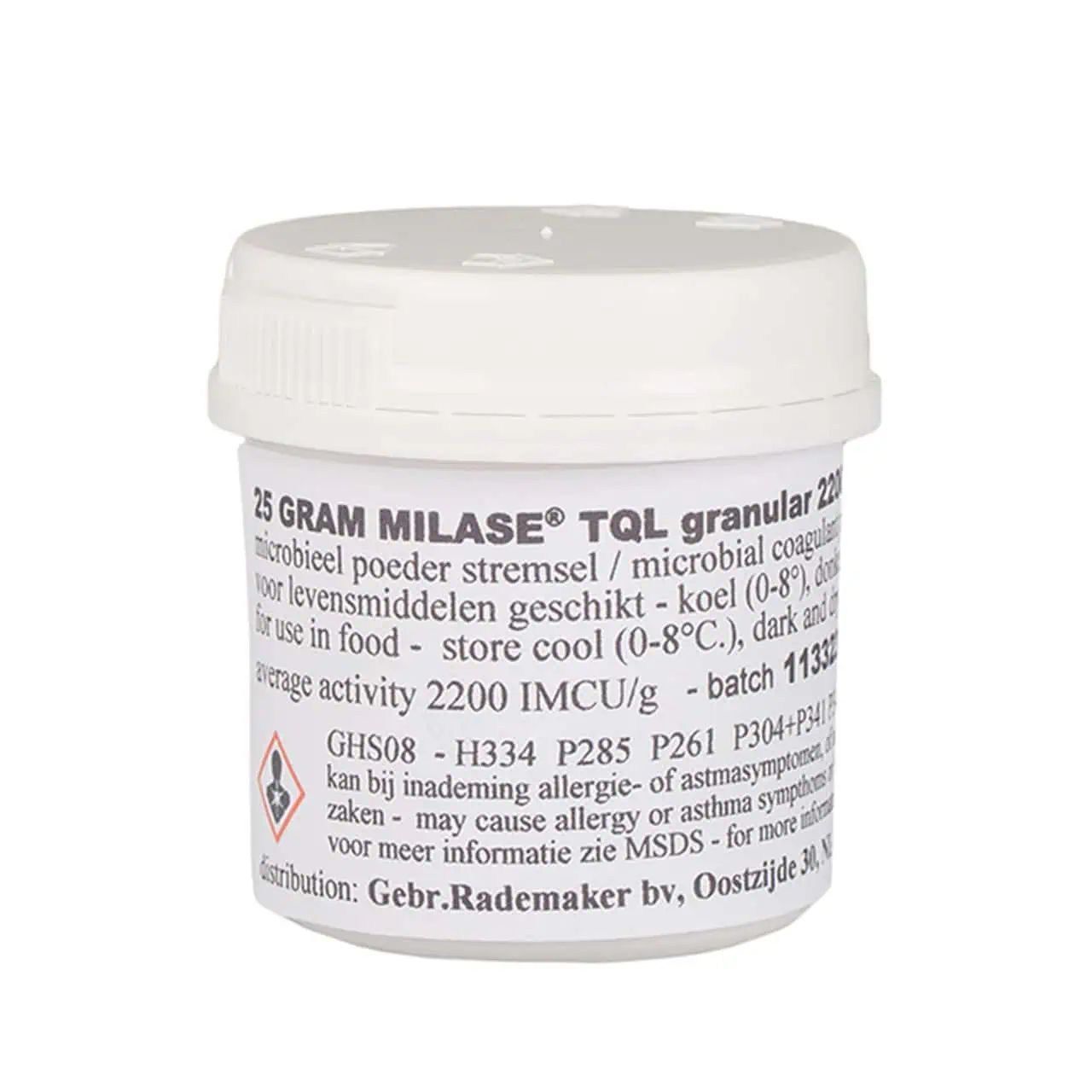 Milky Rennet Powder for Cheese Making, High Strength 2200 IMCU/g