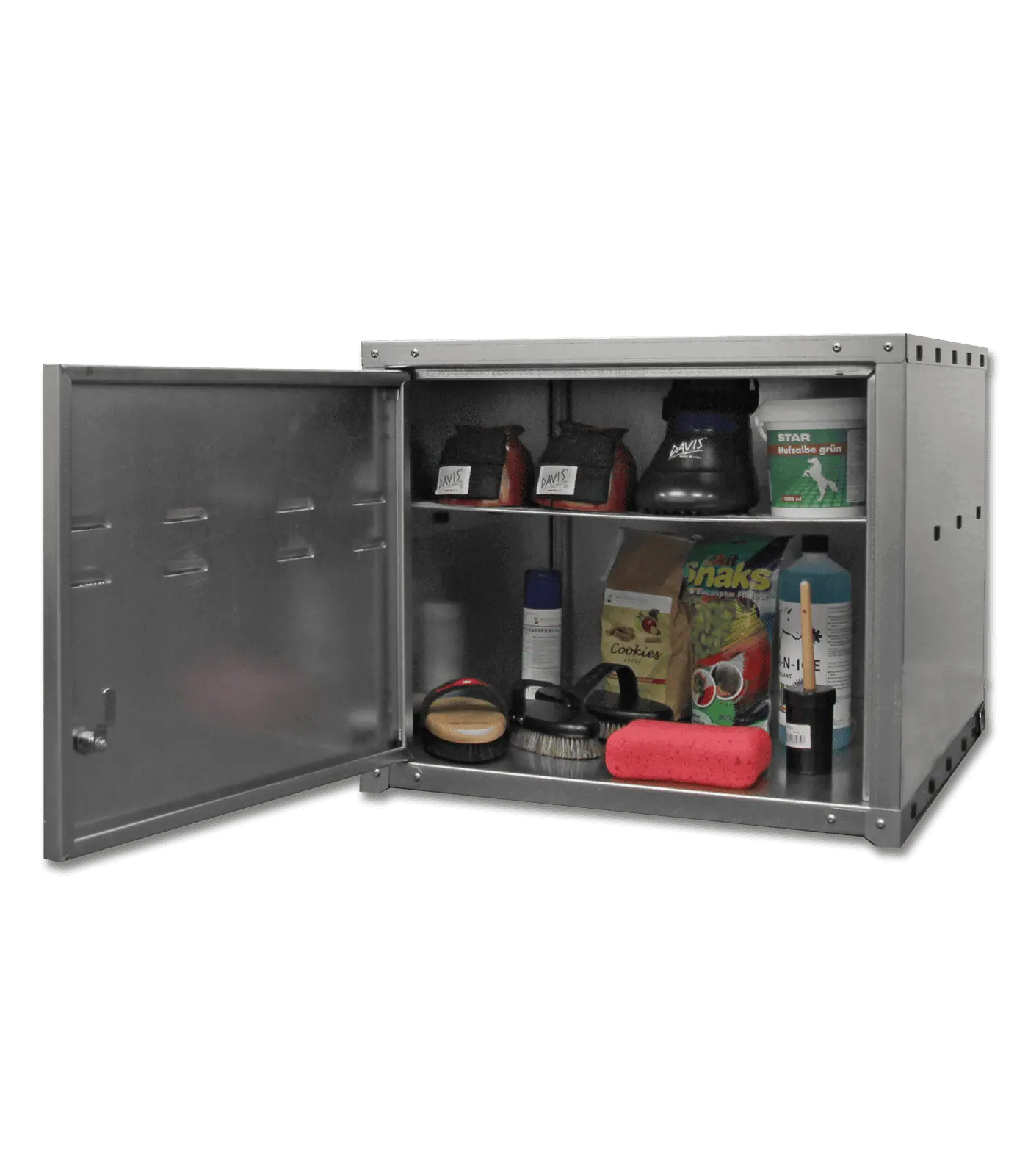 Waldhausen Top-Mounted Cabinet for Saddle Locker, 60 x 60 x 50 cm, in use