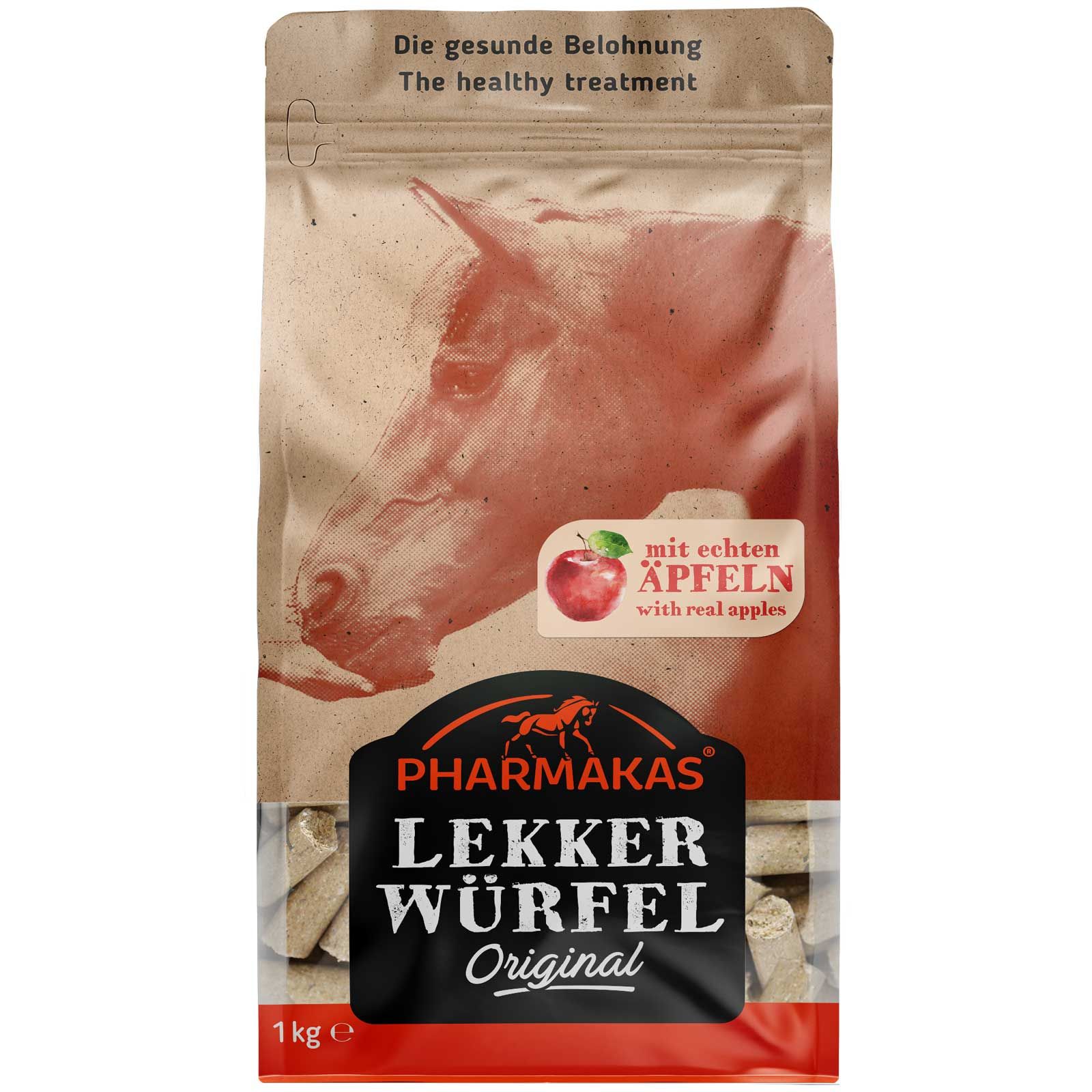 Pharmakas Biscotti per cavallo gusto mela 1 kg, confezione