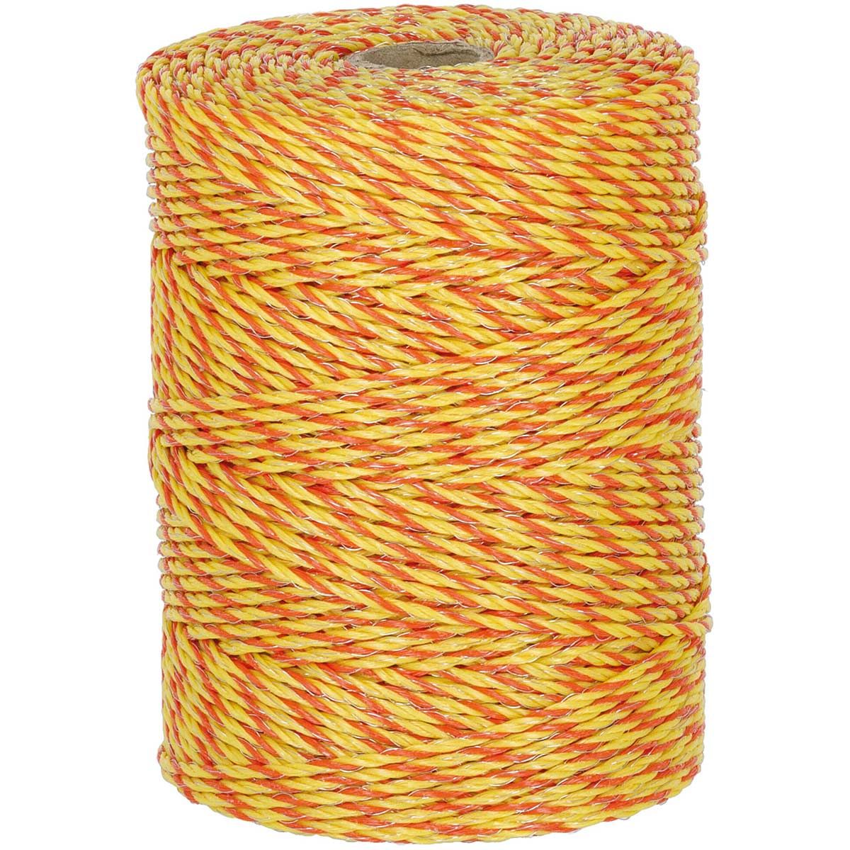 Agrarzone Filo per recinto elettrico BASIC 3x0,20 acciaio inox, giallo-arancio, prodotto sfuso