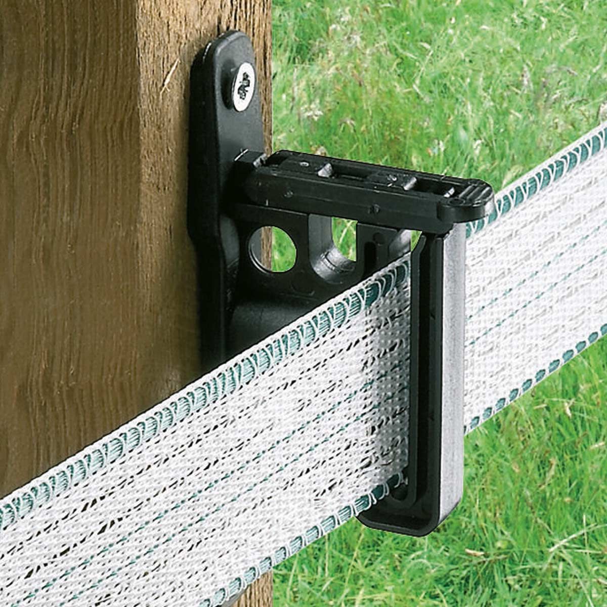 Kerbl 25x Easy Tape Clip Insulator for Tape & Rope, Black
