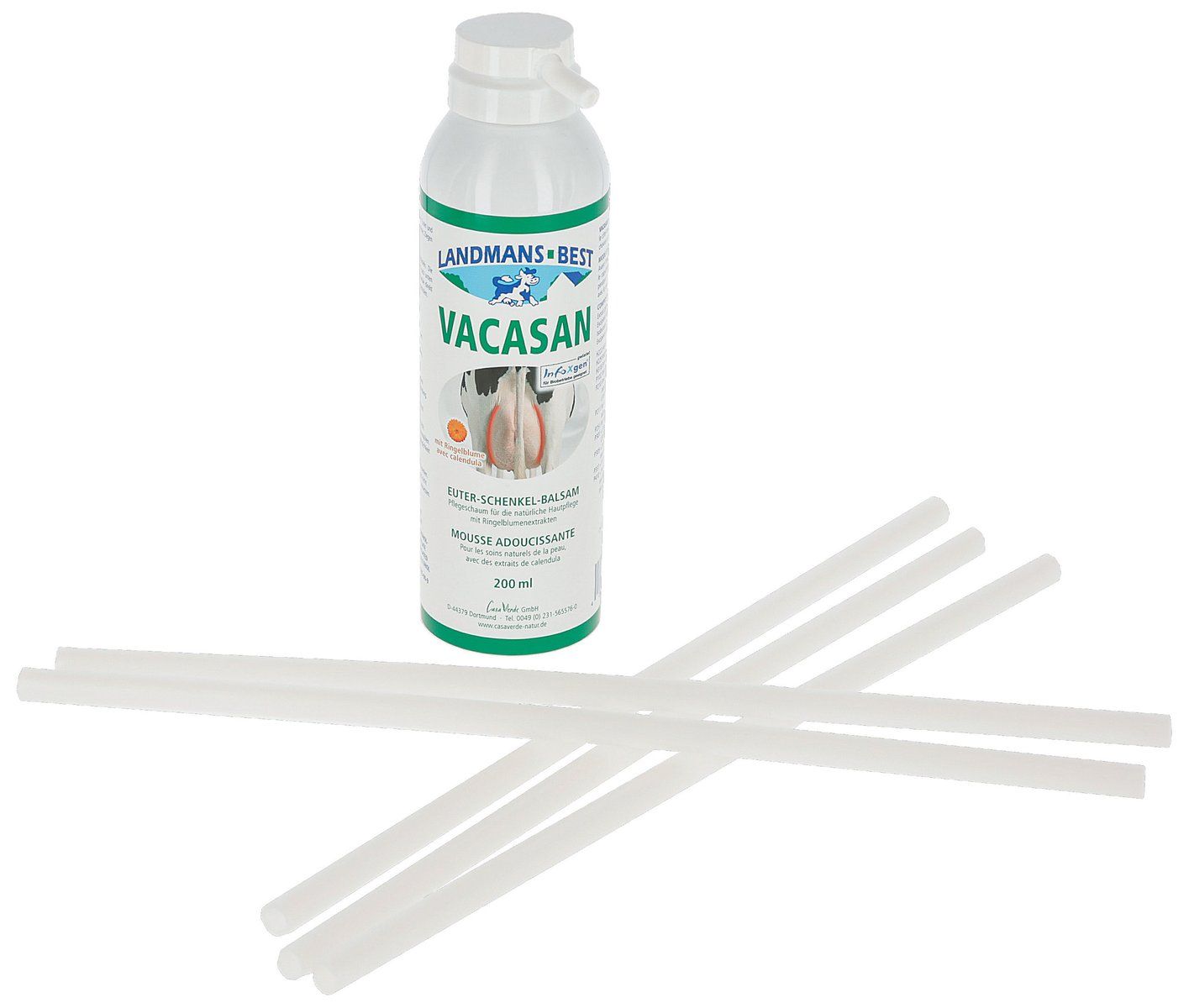 Vacasan Euter-Schenkel-Pflegeschaum mit Ringelblume und Menthol, 200 ml