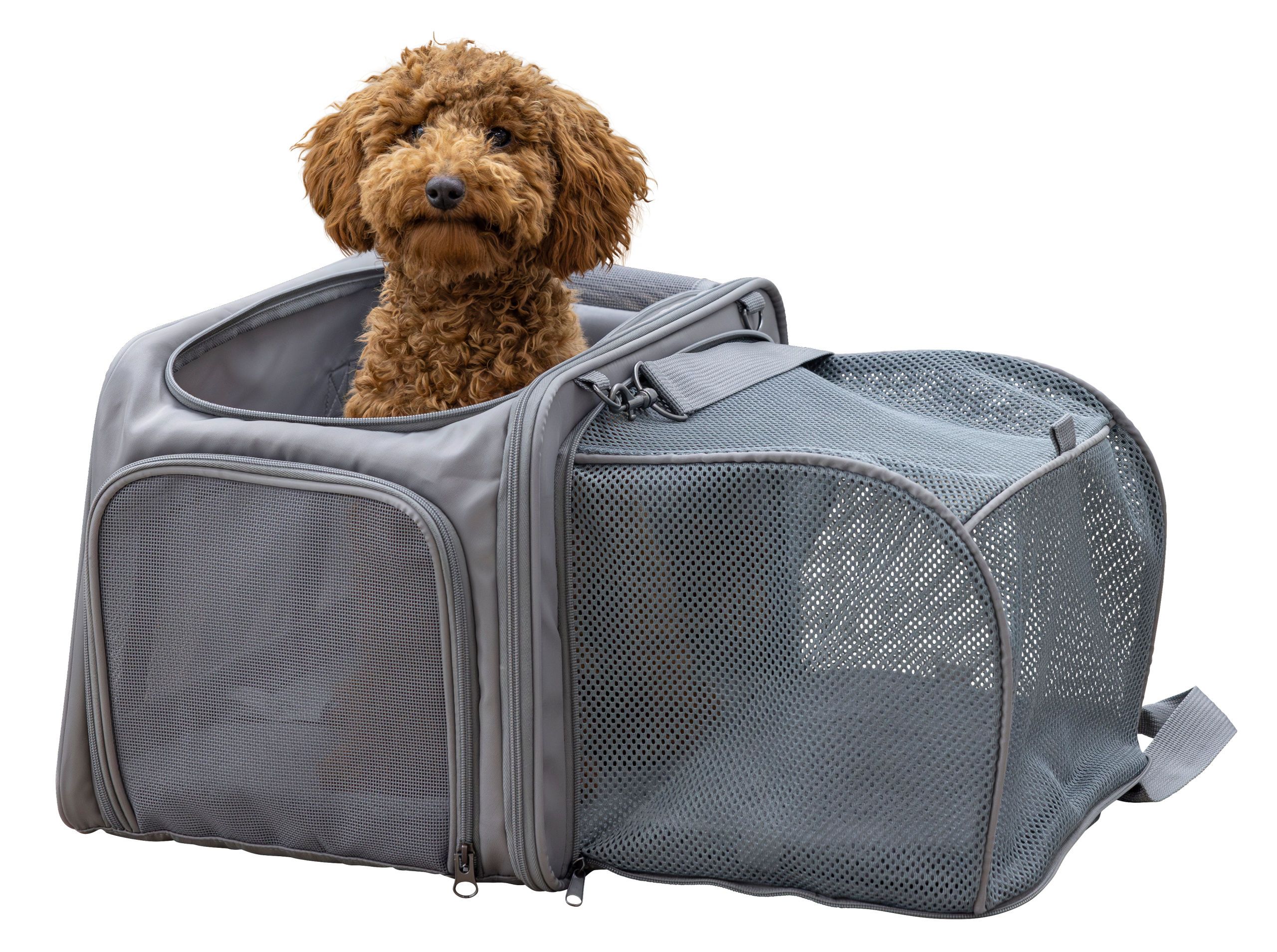 Kerbl Vacation Sac de transport avec extension chien & chat, 44x31x30 cm
