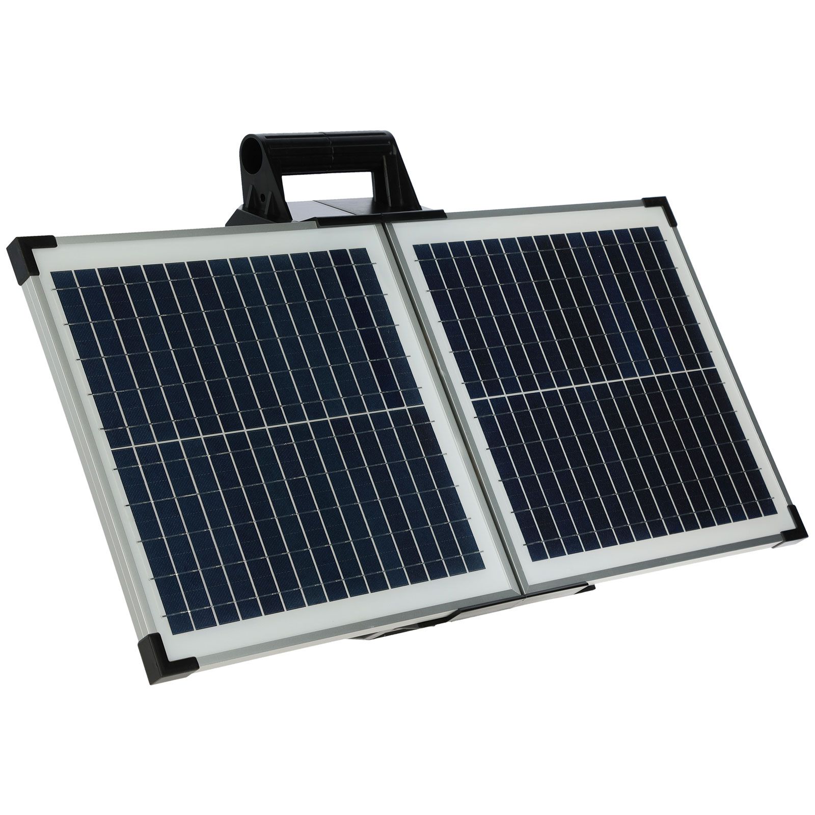 Farkaskerítés komplett szett 12V Solar, háló 400 m x 122 cm, elölnézet, napelem