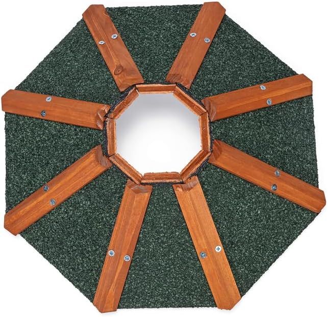 Karlie Madáretető WILD RIVER hatszögletű, fa etetősilóval, 132 cm, felülnézet