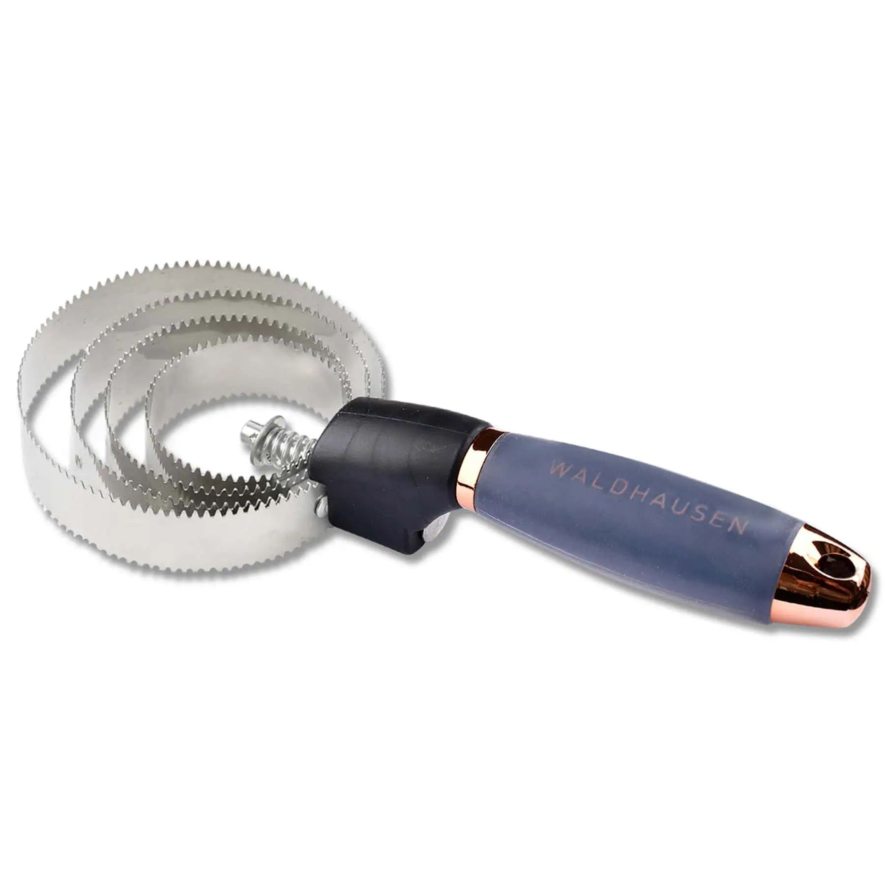 Waldhausen Étrille à Ressorts Poignée Gel, 4 Anneaux Inox, 2 Réglages