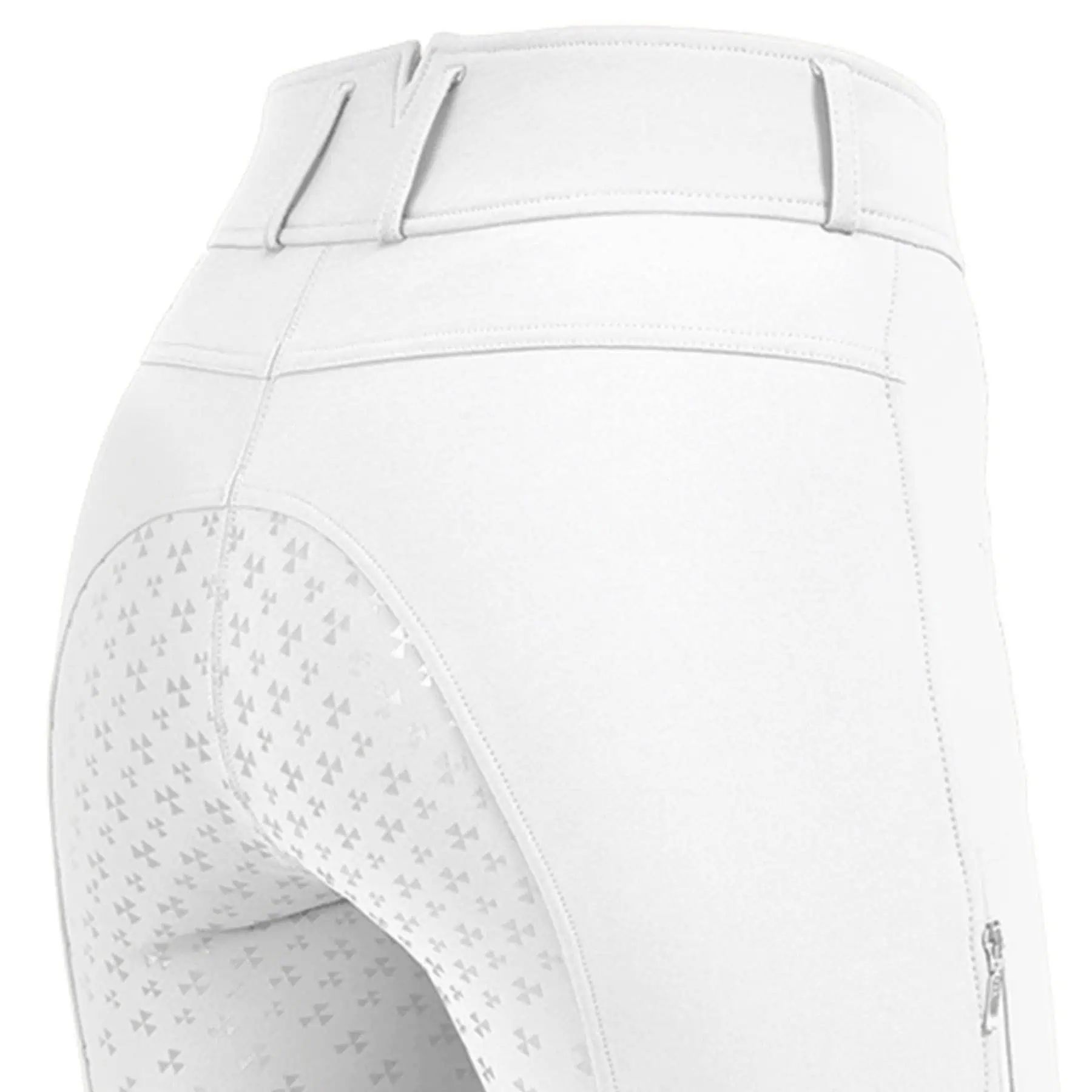 ELT Reithose Hella High Waist Silikon, Vollbesatz Damen & Kinder, weiß, 164