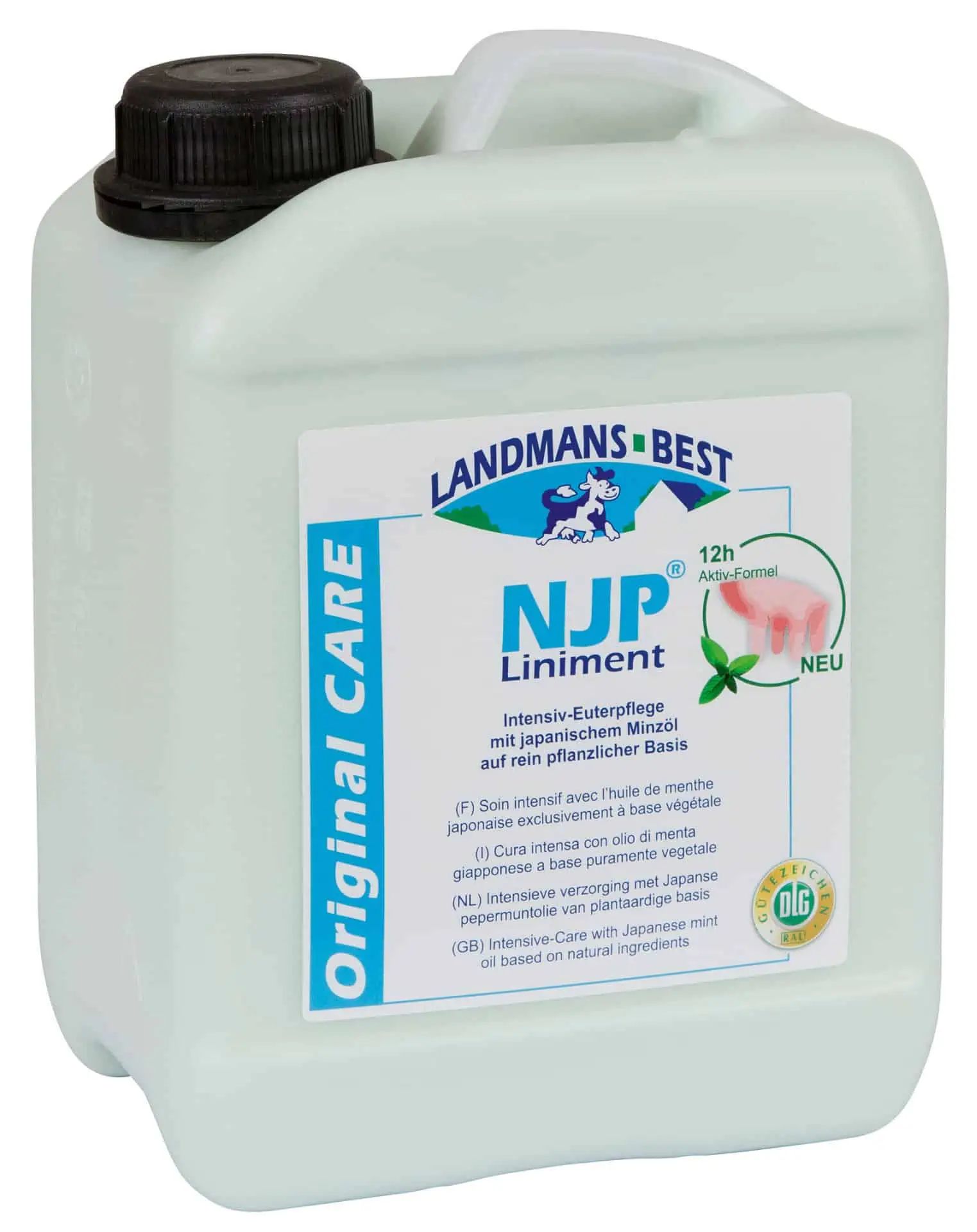 Kerbl NJP Liniment Tőgyápoló Borsmentaolajjal, 12 Órás Aktív Formula, 2500 ml doboz