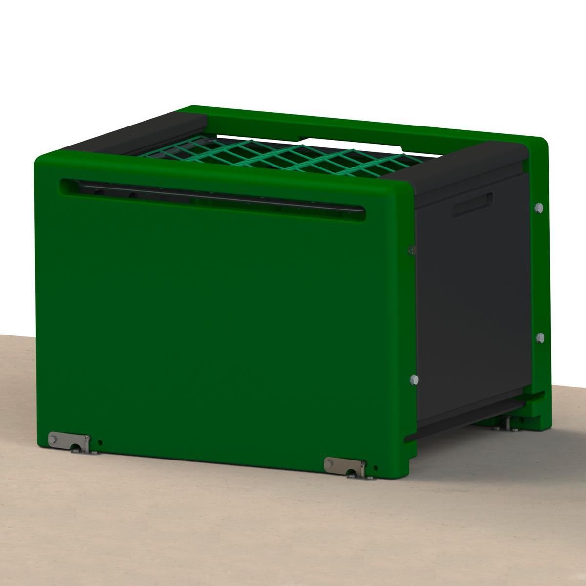 Montaggio a pavimento per la rastrelliera di alimentazione HayBox