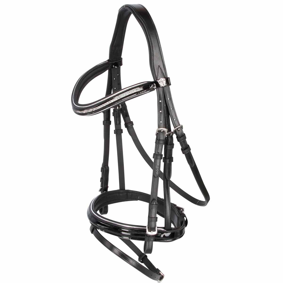 Kerbl Snaffle bridle Kingston med tyglar
